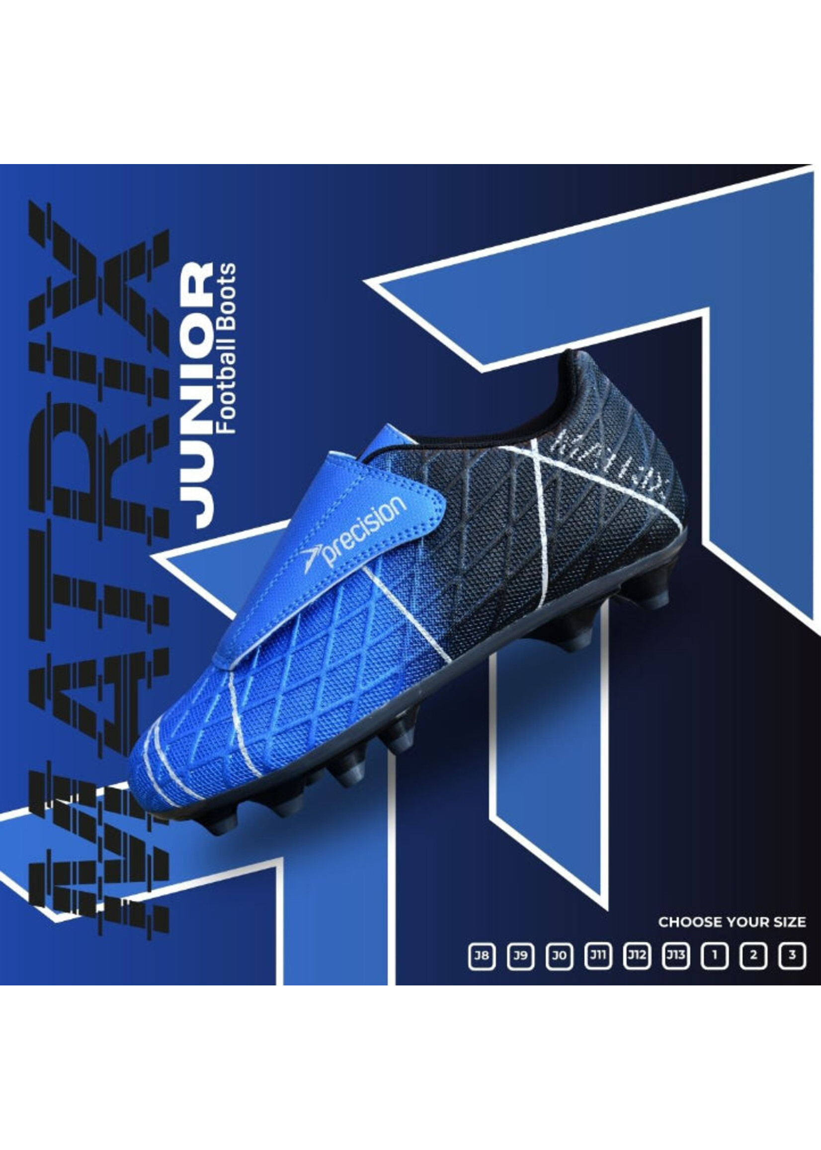 Precision Precision Matrix Football Boot FG Junior (2025) Blue/Black/Silver