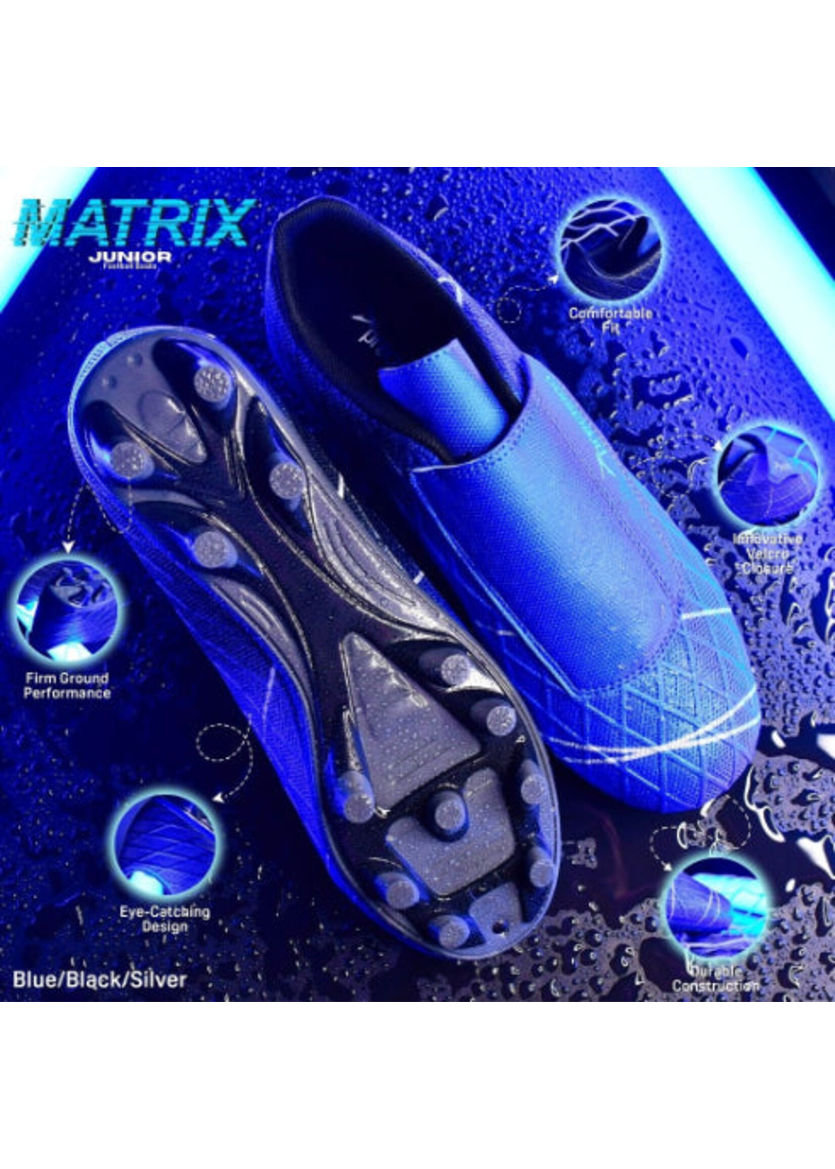 Precision Precision Matrix Football Boot FG Junior (2025) Blue/Black/Silver