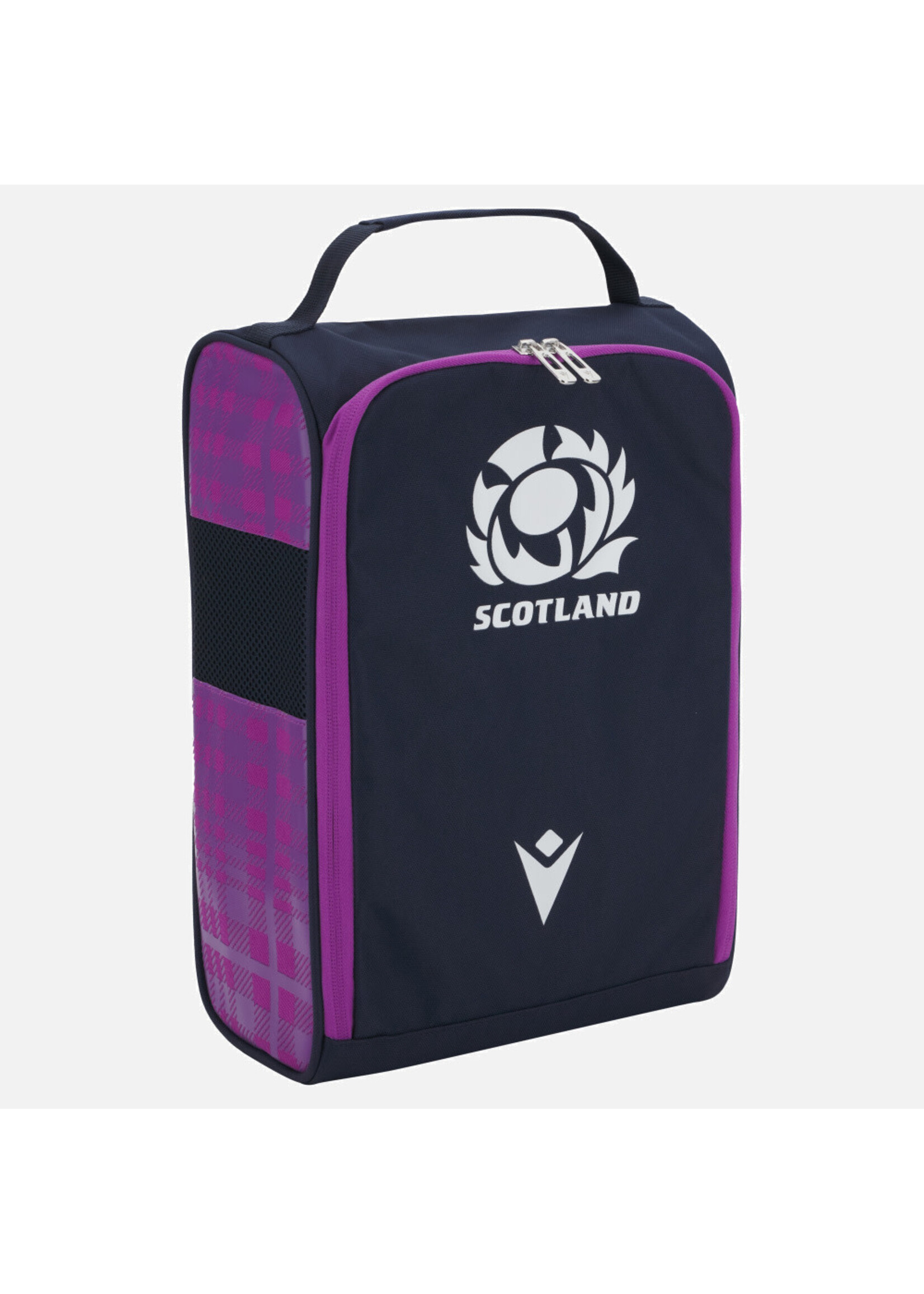 Macron Macron Scotland Rugby Bootbag Navy/Purple Tartan (2025/26) SRU