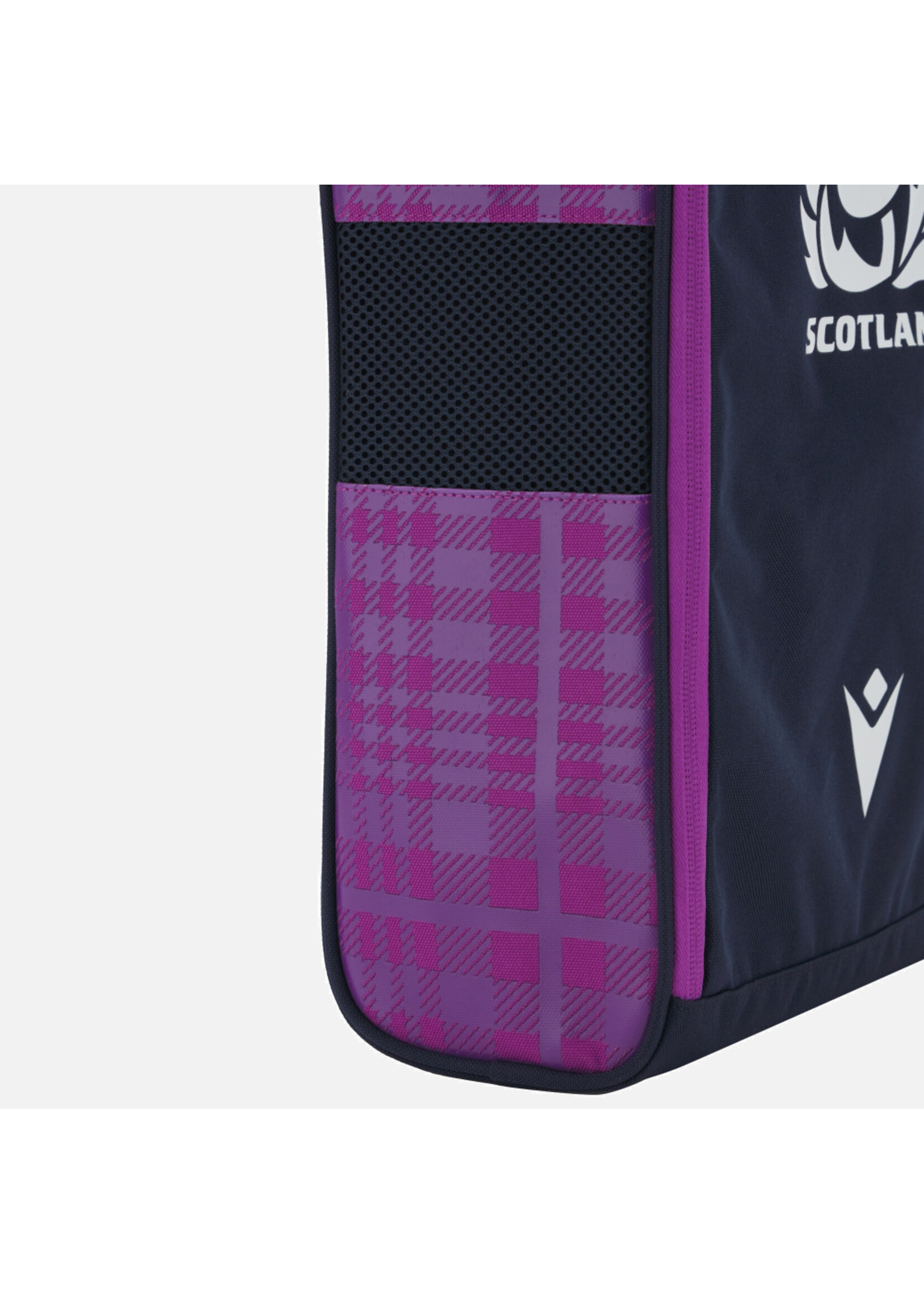 Macron Macron Scotland Rugby Bootbag Navy/Purple Tartan (2025/26) SRU