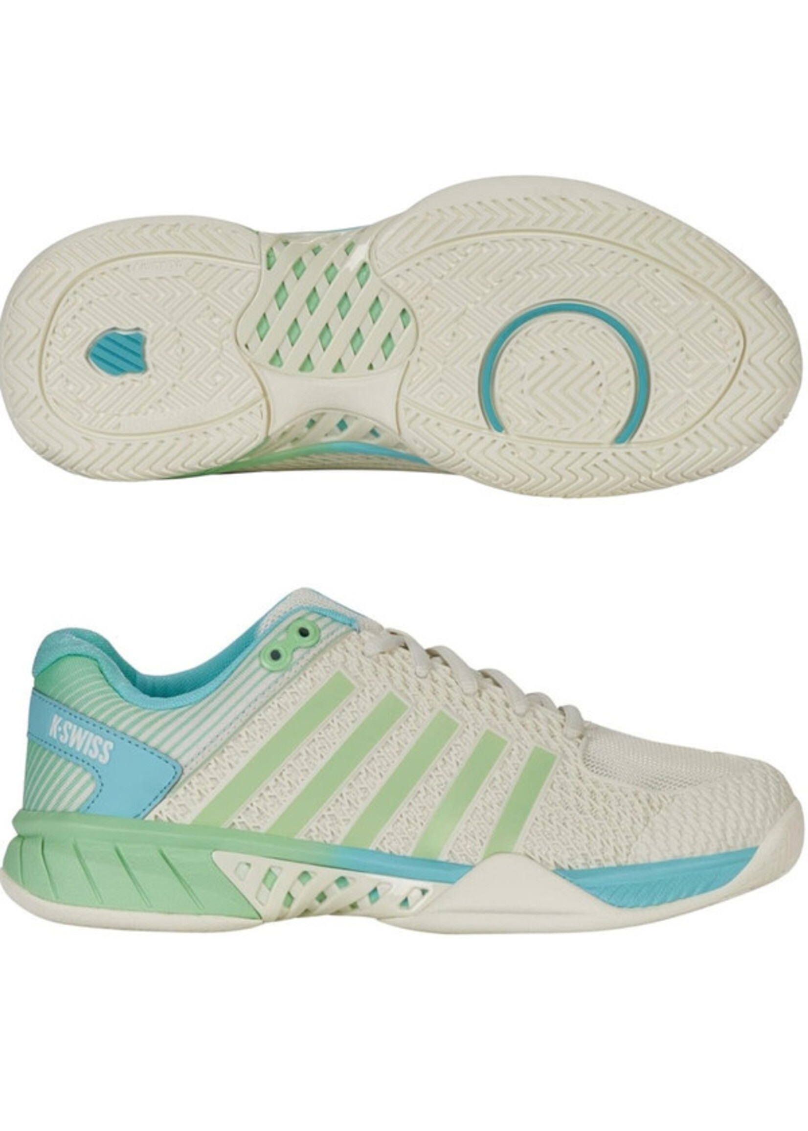 K-Swiss K-Swiss Express Light Ladies Pickleball Shoe (2025) Egret/Patina Green
