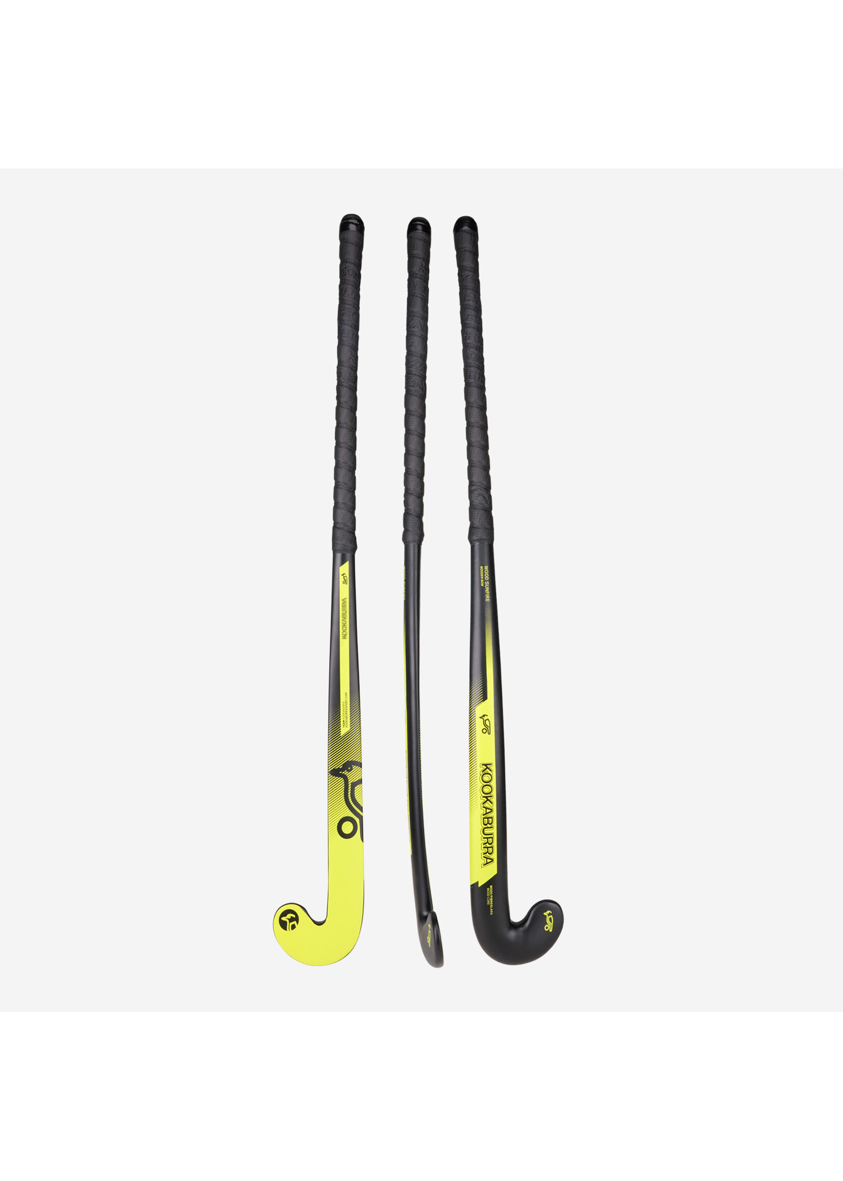 Kookaburra Kookaburra Wood Sunfire Hockey Stick (2025) - Black/Yellow