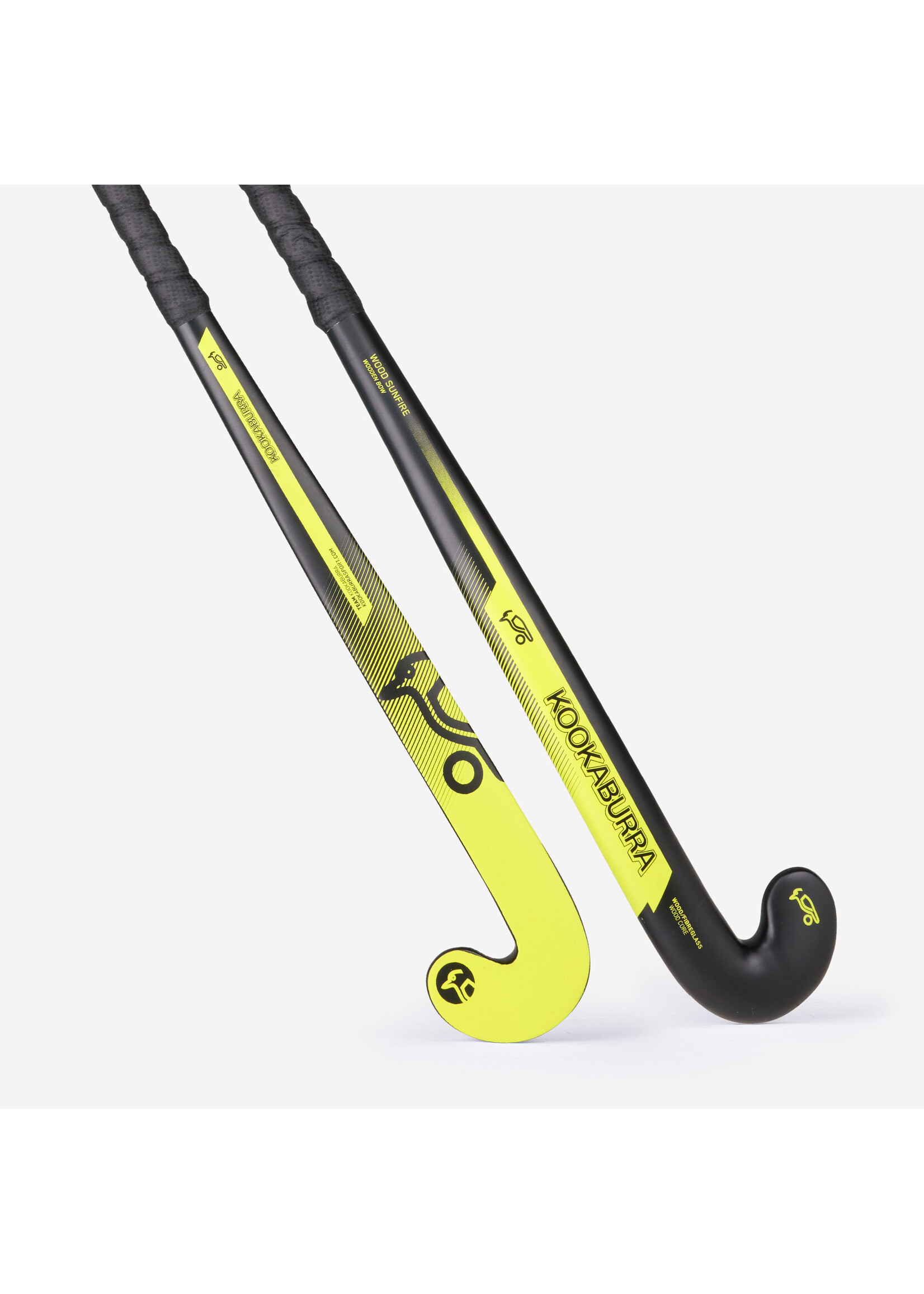 Kookaburra Kookaburra Wood Sunfire Hockey Stick (2025) - Black/Yellow