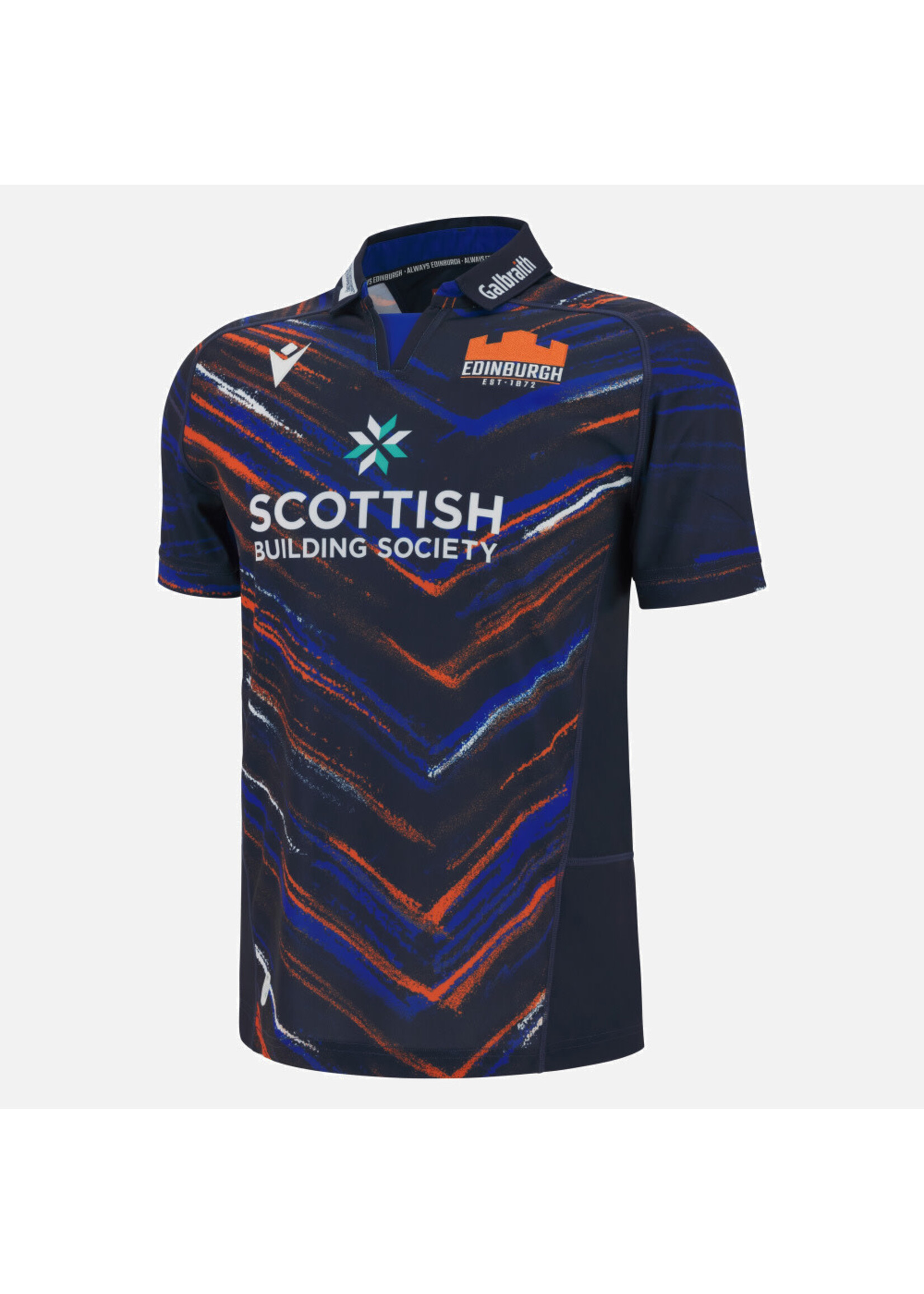 Macron Macron Edinburgh Rugby 25/26 Replica Home Shirt (2025) Blue/Orange