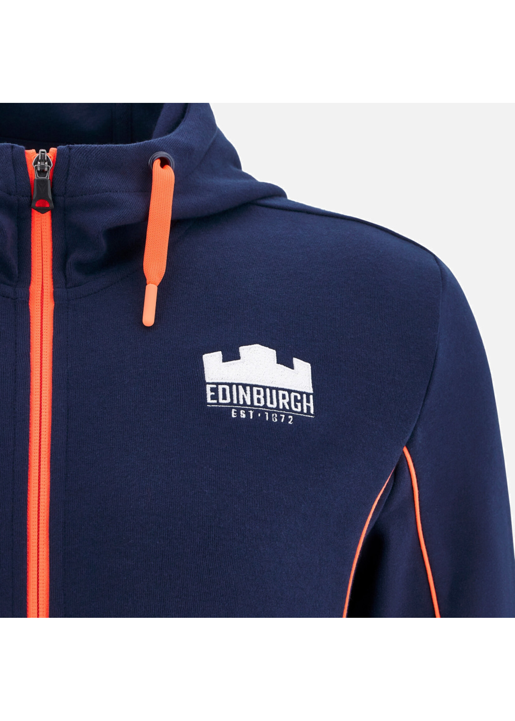 Marcon Macron Edinburgh M25/26 Travel Hoody, Navy/Orange