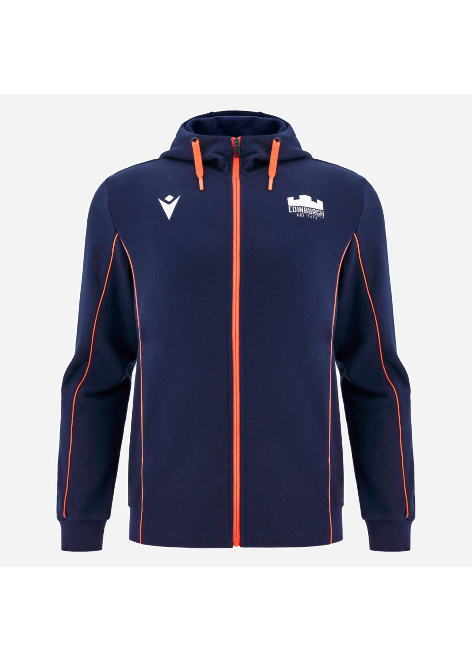 Marcon Macron Edinburgh M25/26 Travel Hoody, Navy/Orange