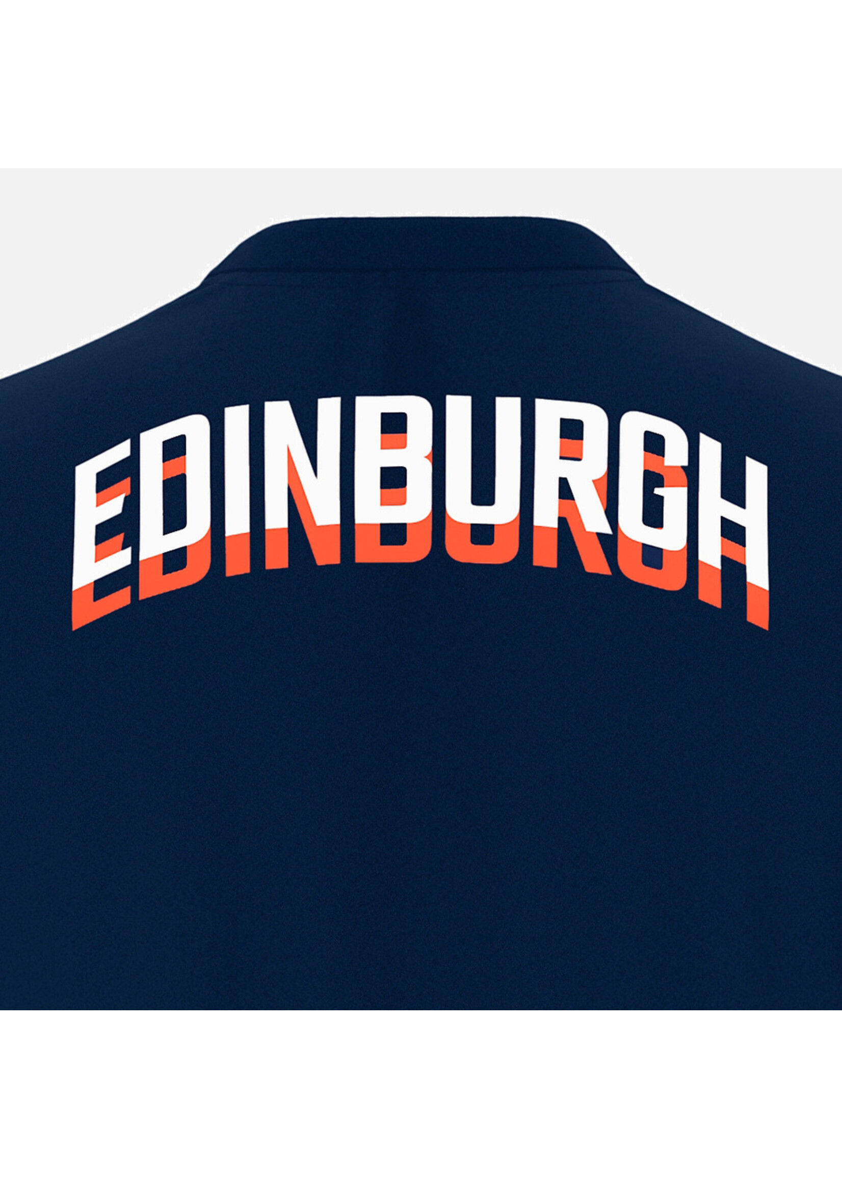 Macron Macron Edinburgh M25/26 Leisure T Shirt, Navy/Orange