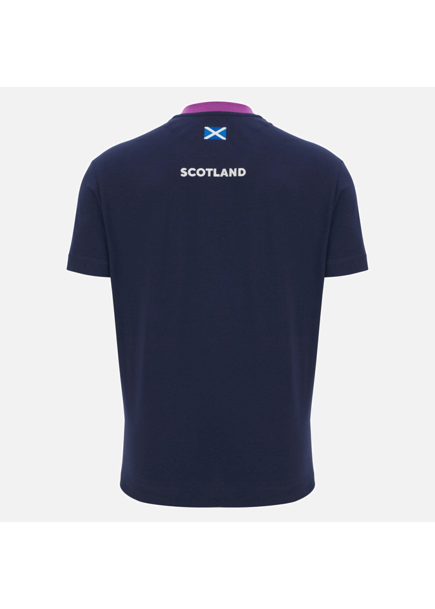 Macron Macron SRU 25/26 Mens Cotton T Shirt - Navy/Purple