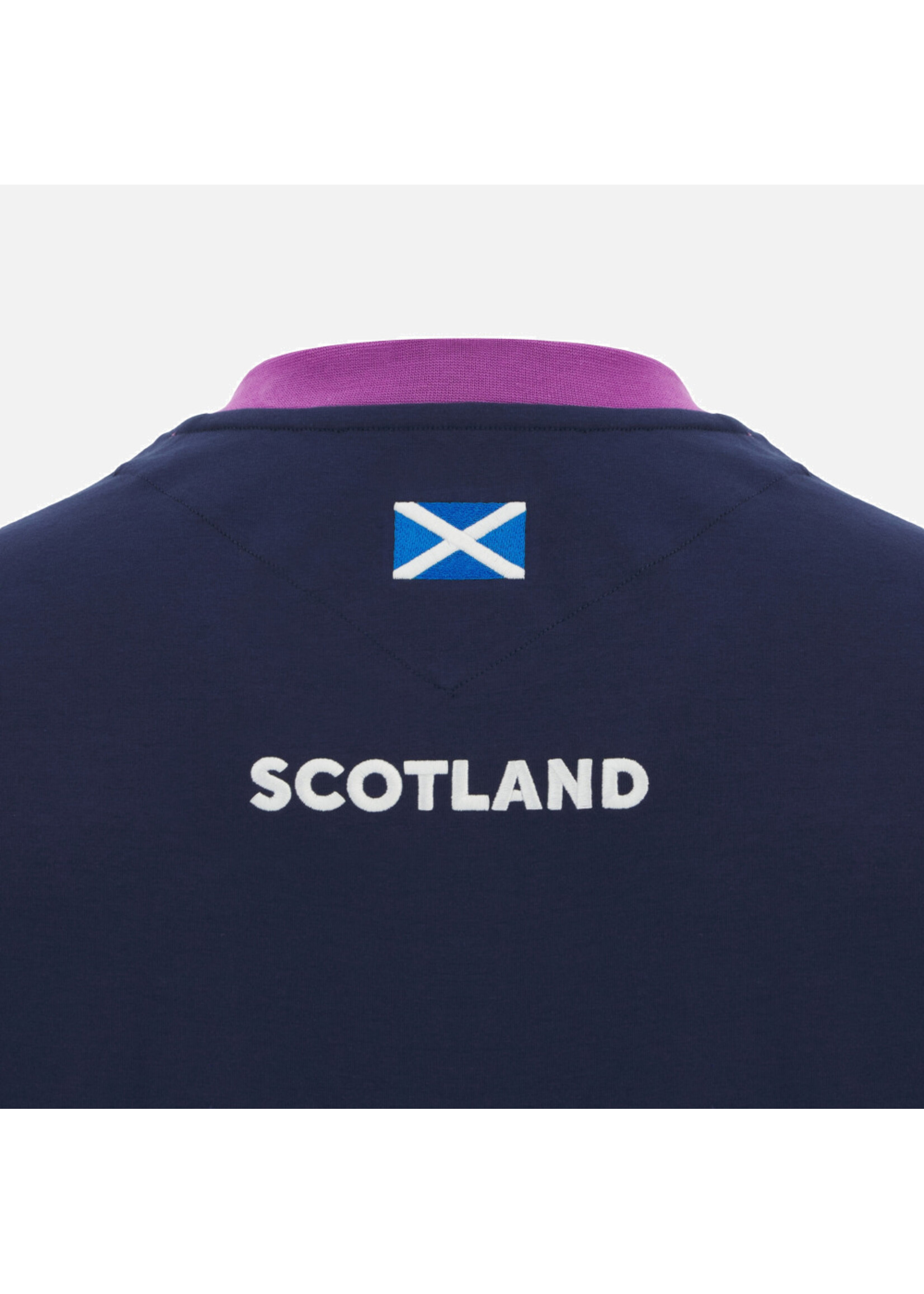 Marcon Macron SRU 25/26 Junior Cotton T Shirt - Navy/Purple