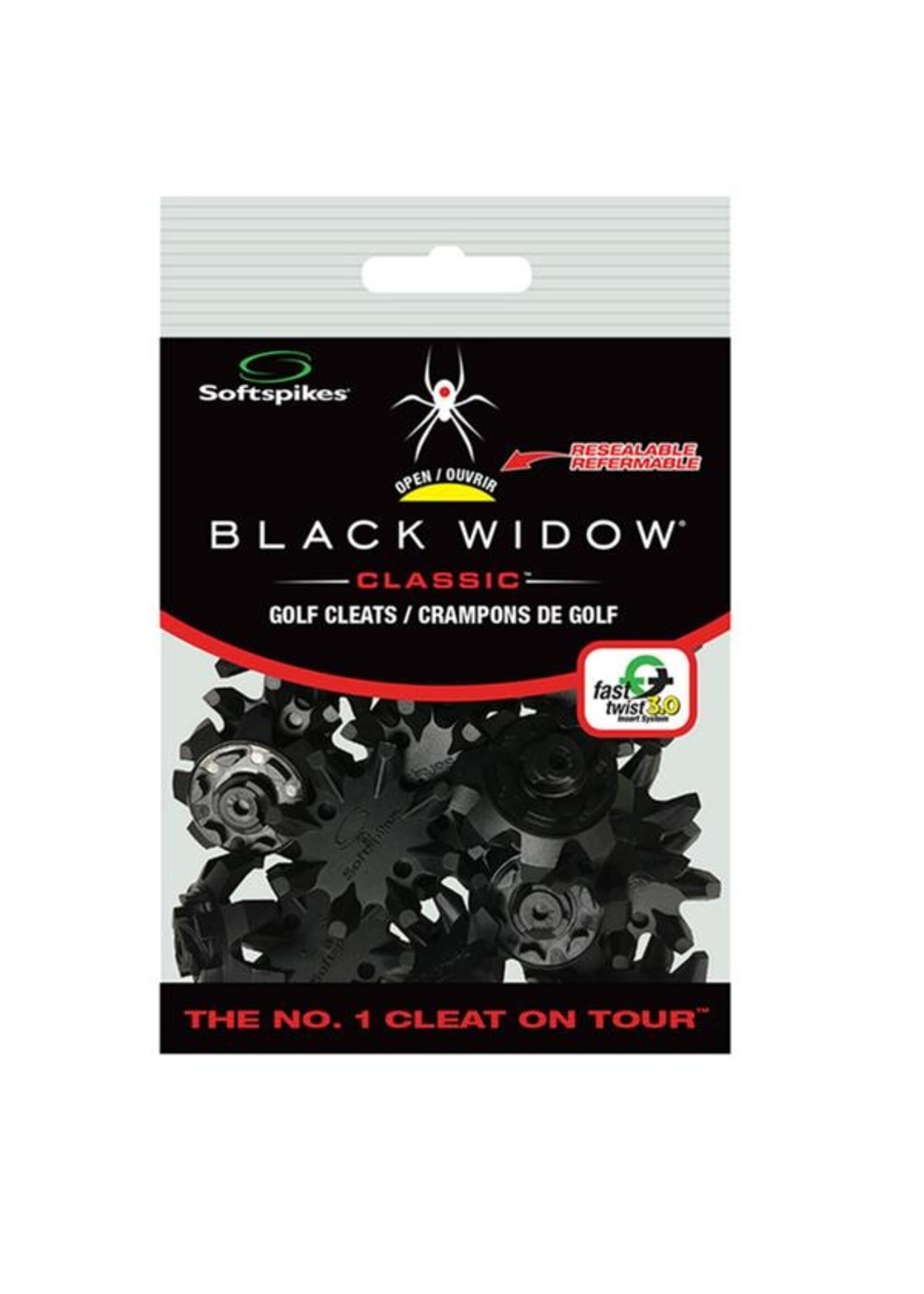 Softspikes SoftSpikes BlackWidow (fast twist) Golf Cleats