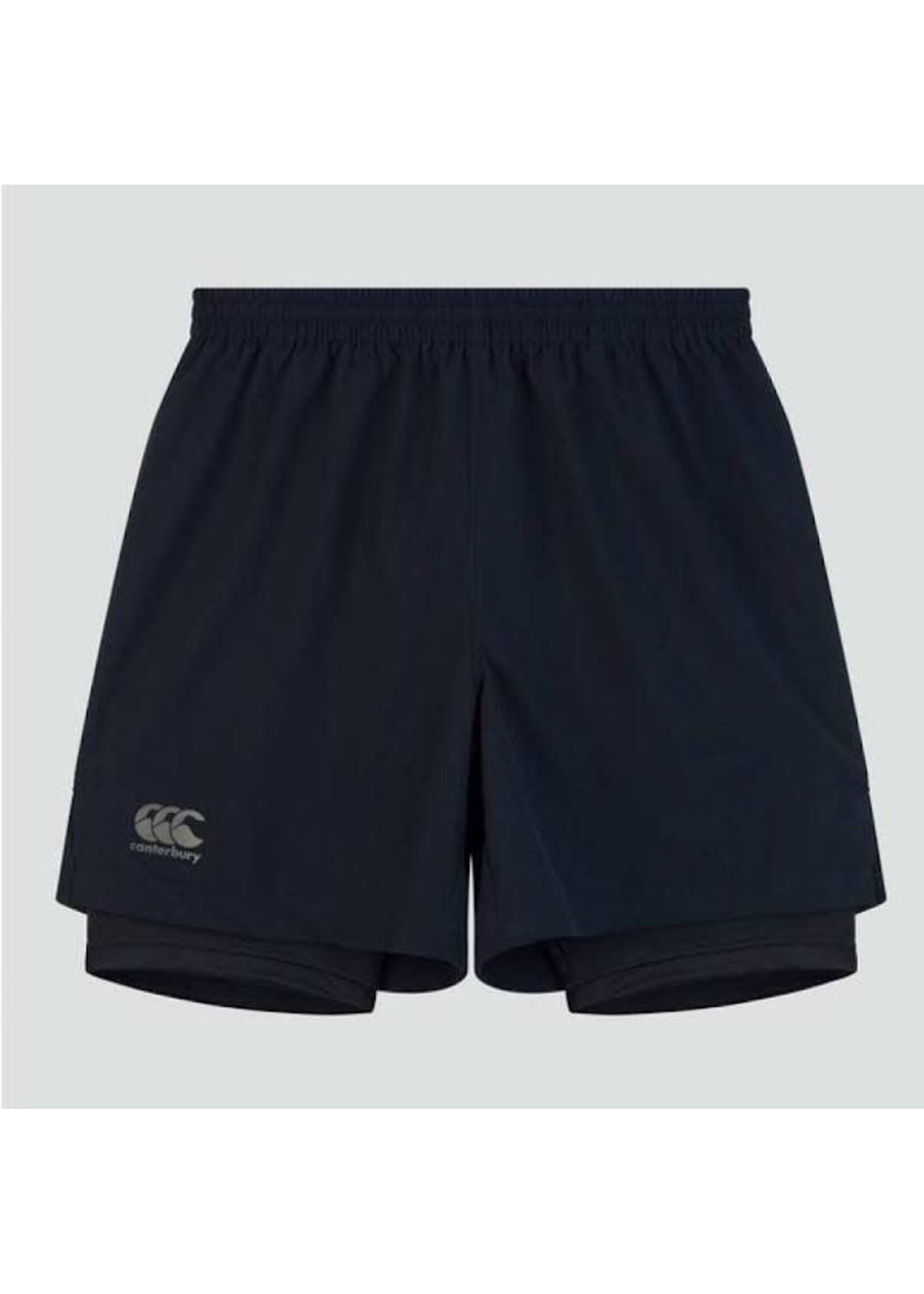 Canterbury Canterbury Vapour 7" 2 In One Short Mens (2025) Black/Gunmetal Grey