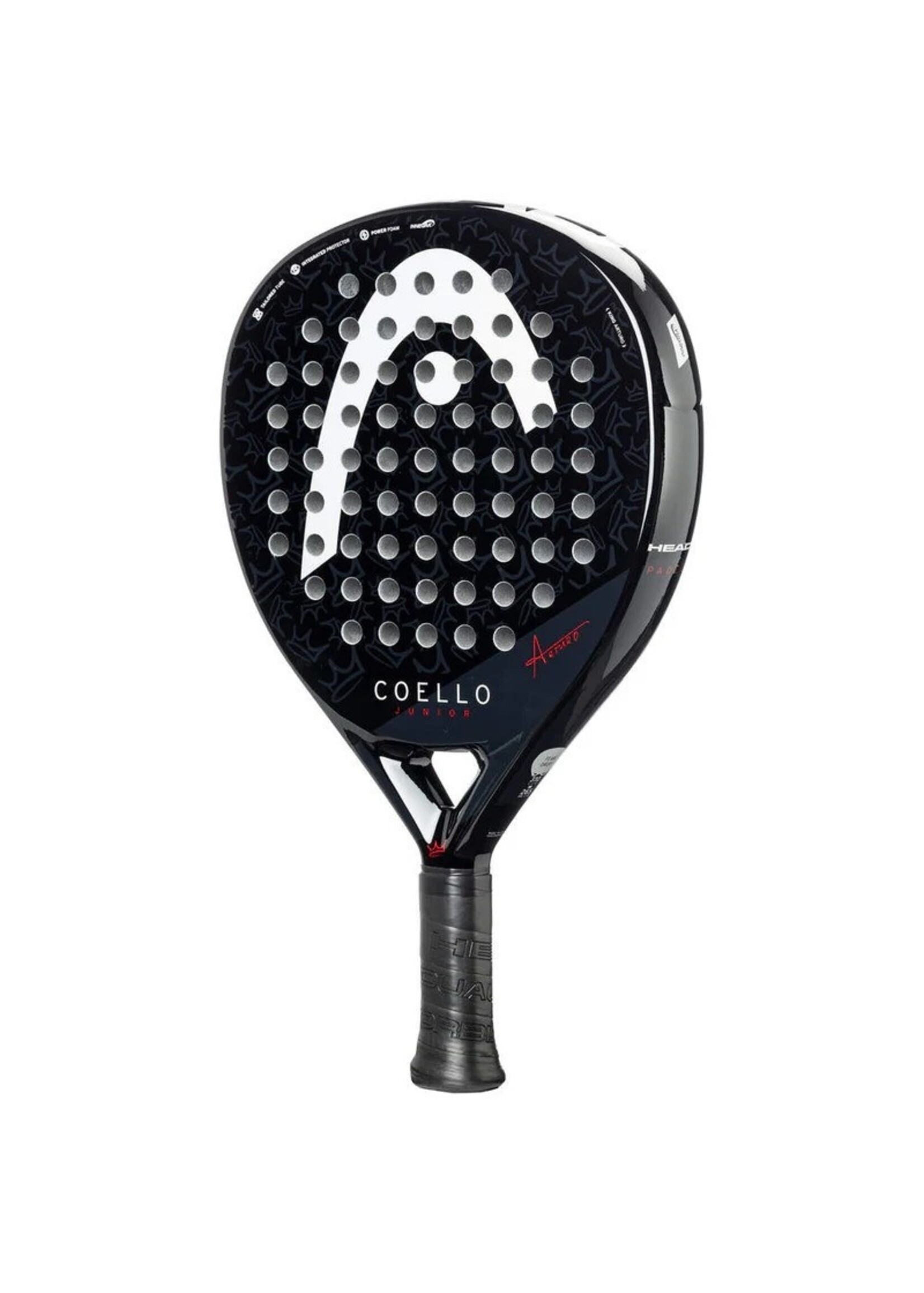 Head Head Coello Junior Padel Racket (2025) Black/Red