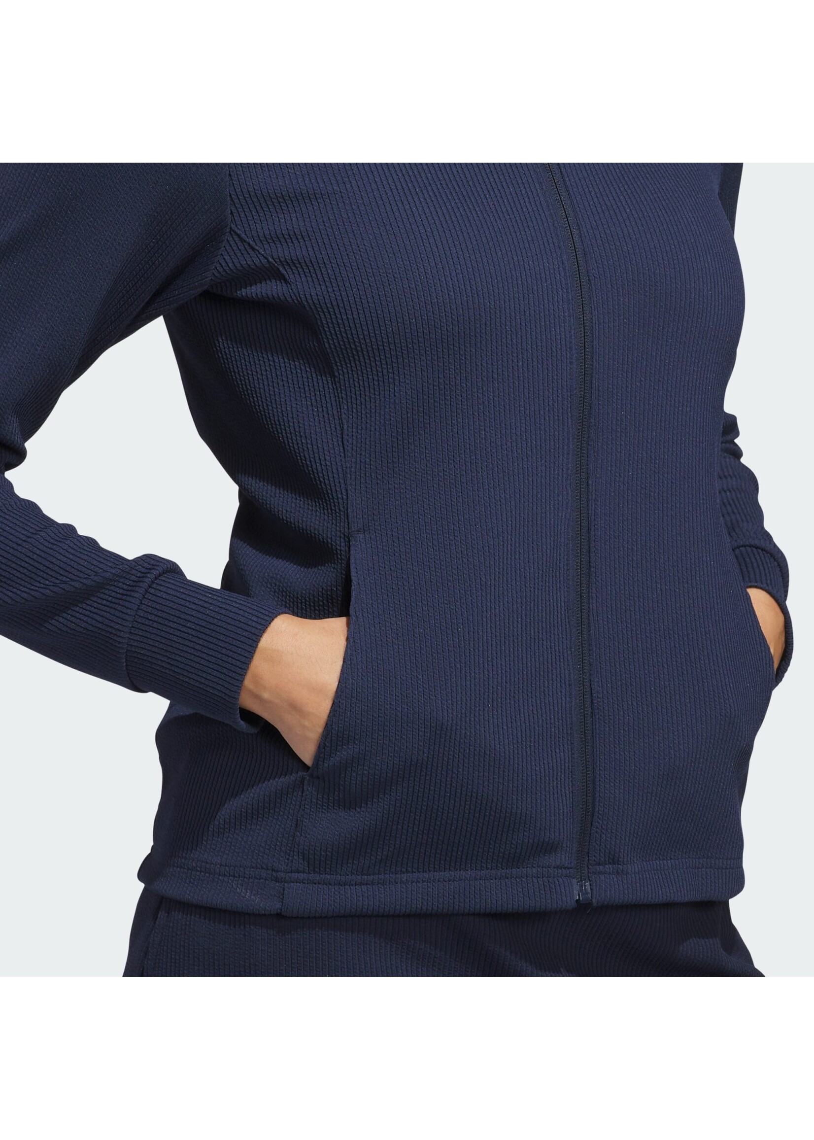 Adidas Adidas Performance Ladies Textured Full-Zip Jacket (2026) Collegiate Navy