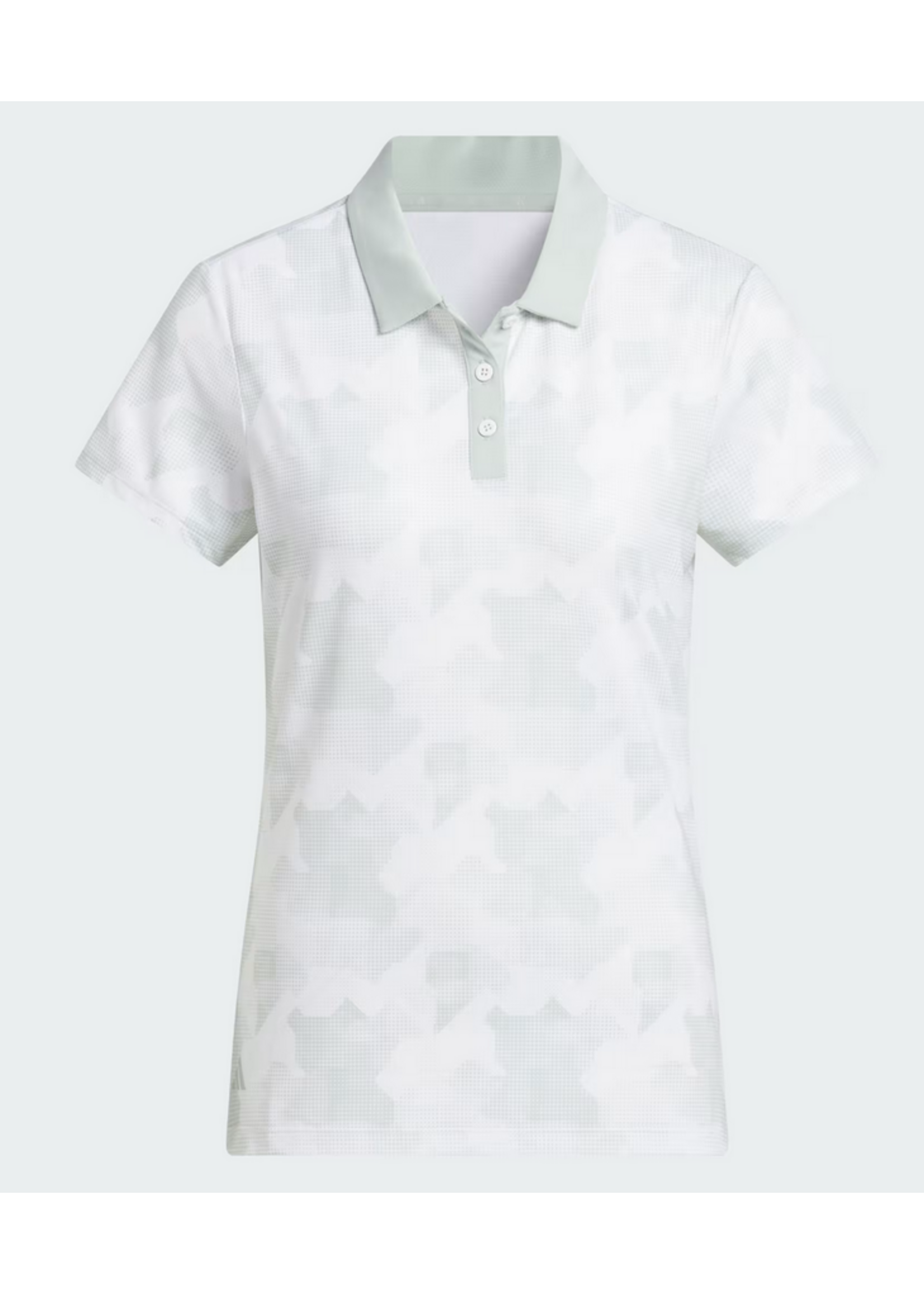 Adidas Adidas Ultimate Short Sleeve Printed Ladies Polo (2025) Grey