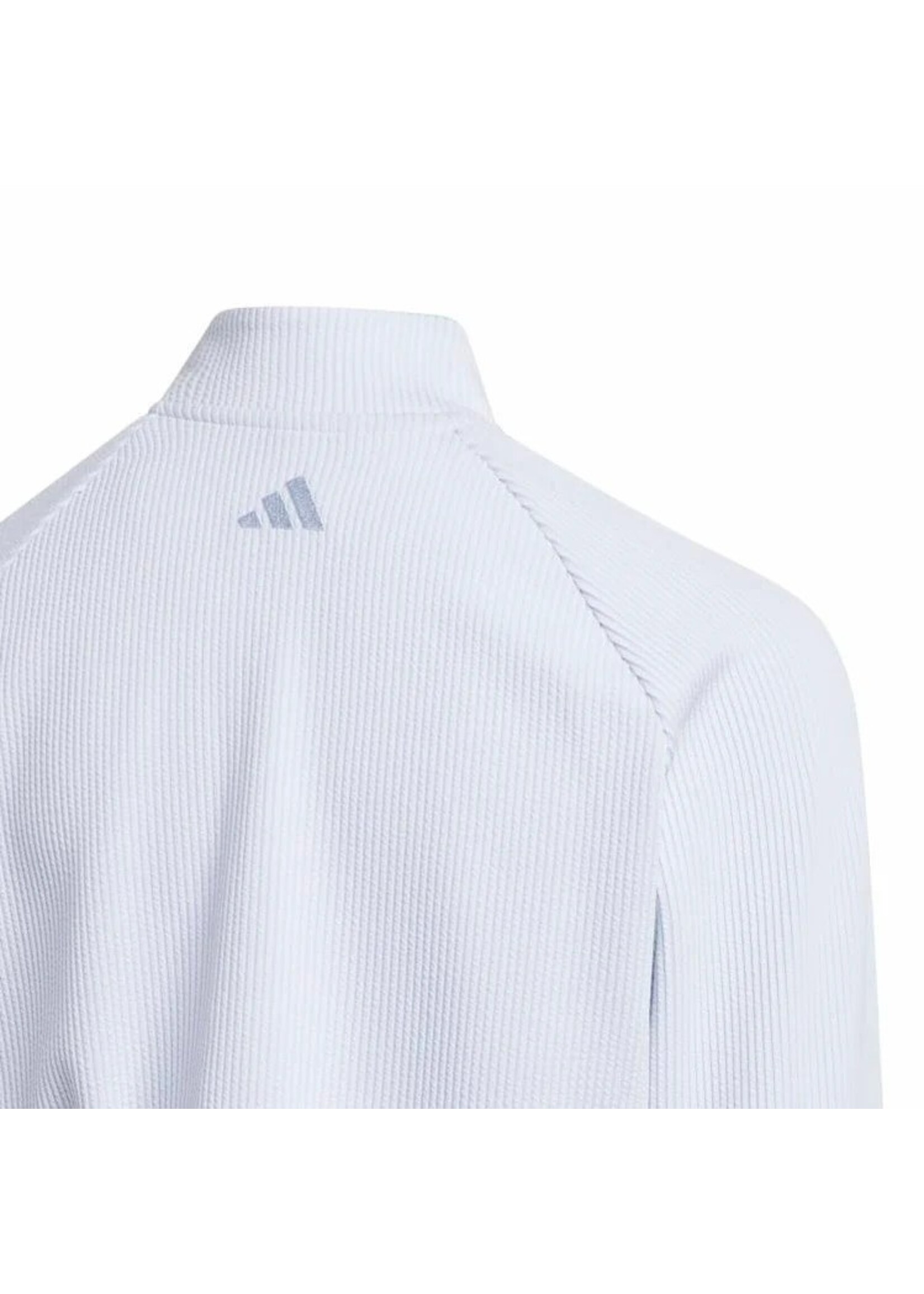 Adidas Adidas Unisex Junior Textured Quarter Zip Layer (2025) Crystal Sky