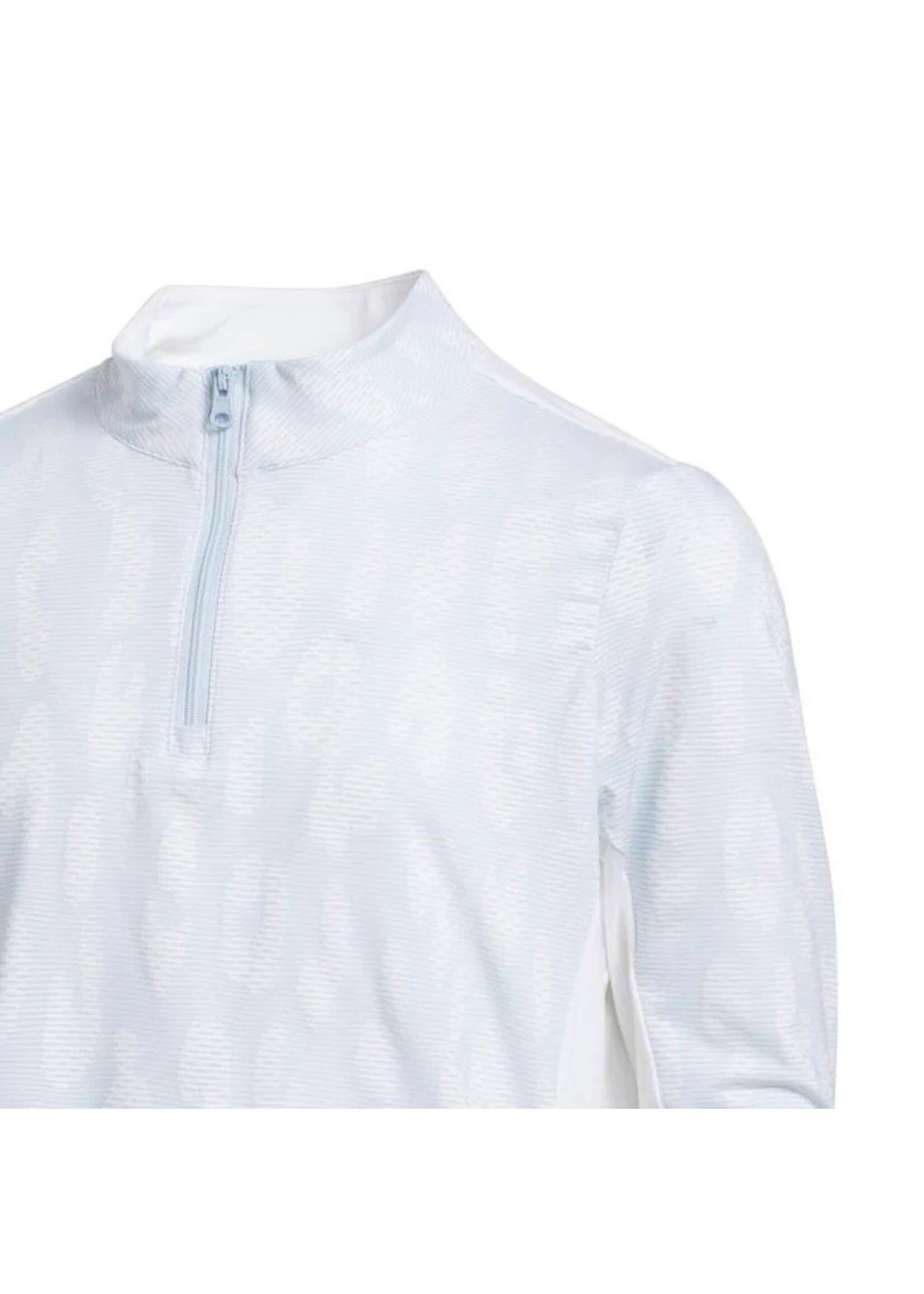 Adidas Adidas Unisex Junior UPF Mock Quarter Zip (2025) White/Sky