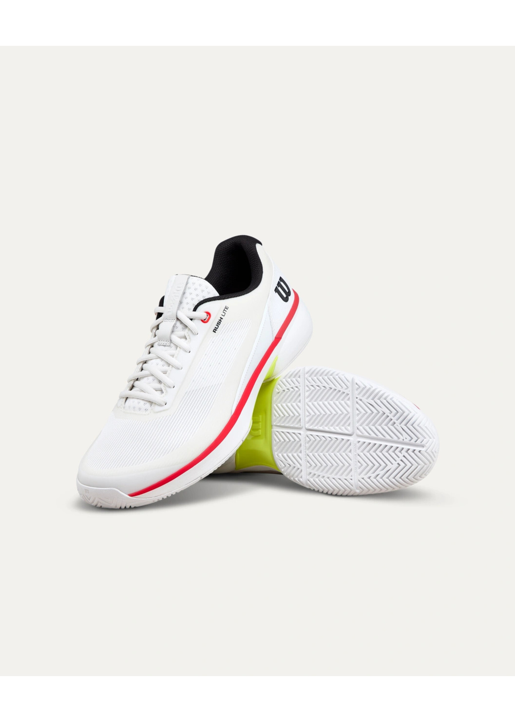 Wilson Wilson Rush Lite 5 Mens Tennis Shoe (2026) White/Black/Infrared