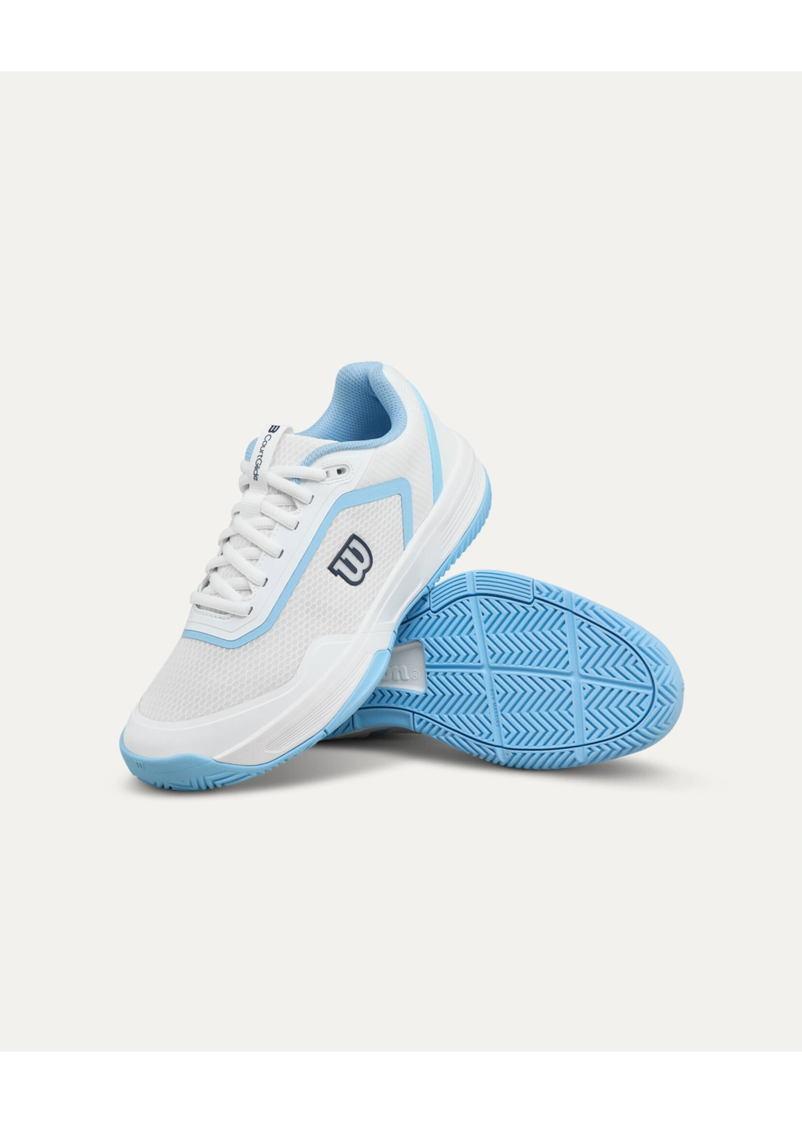 Wilson Wilson Courtglide Ladies Tennis Shoes (2026) White/Airy Blue