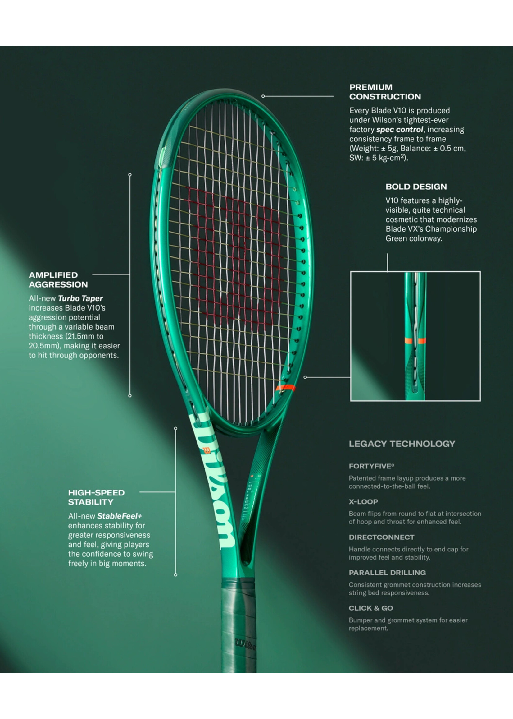 Wilson Wilson Blade 98 (16x19) v10 Tennis Racket (2026)