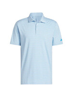 Adidas Adidas Performance 2 Colour Stripe Mens Polo  (2026) Crystal Sky/Blue