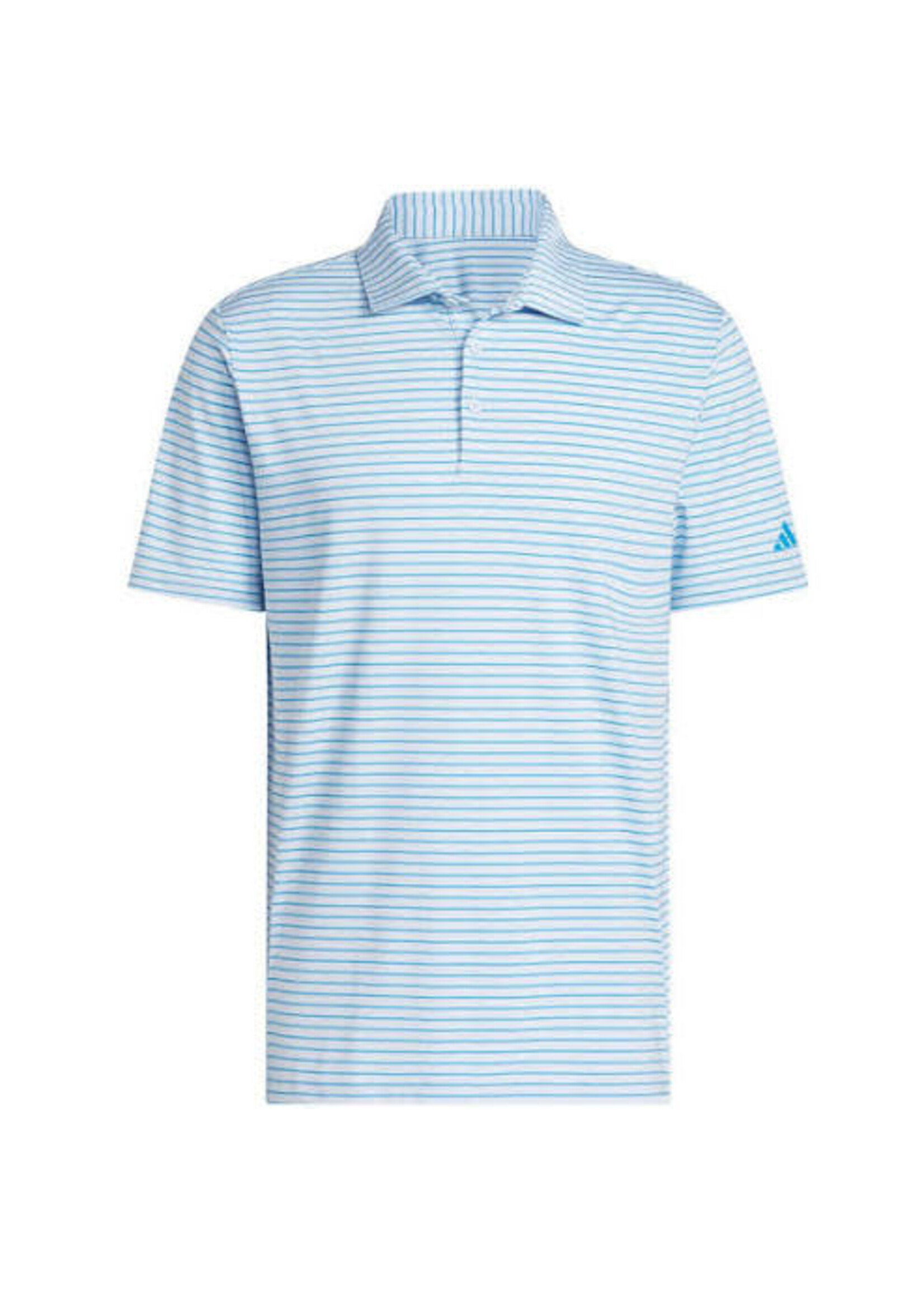 Adidas Adidas Performance 2 Colour Stripe Mens Polo  (2026) Crystal Sky/Blue