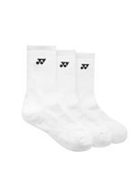 Yonex Yonex 19256EX Crew Socks 3 Pairs (2026) White