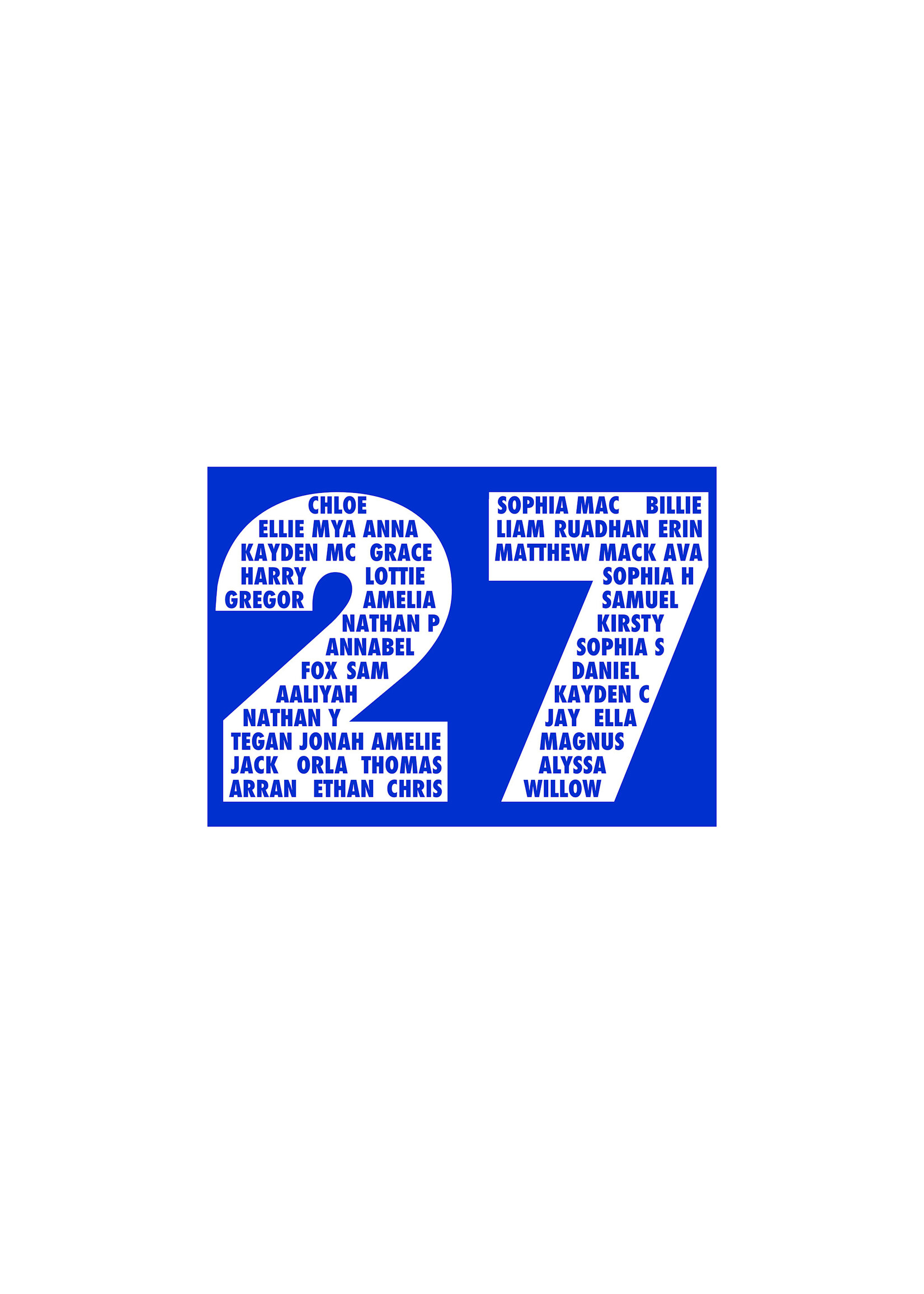 School Uniform - P7 SWEATER WITH CLASS OF 27 - COCKENZIE
