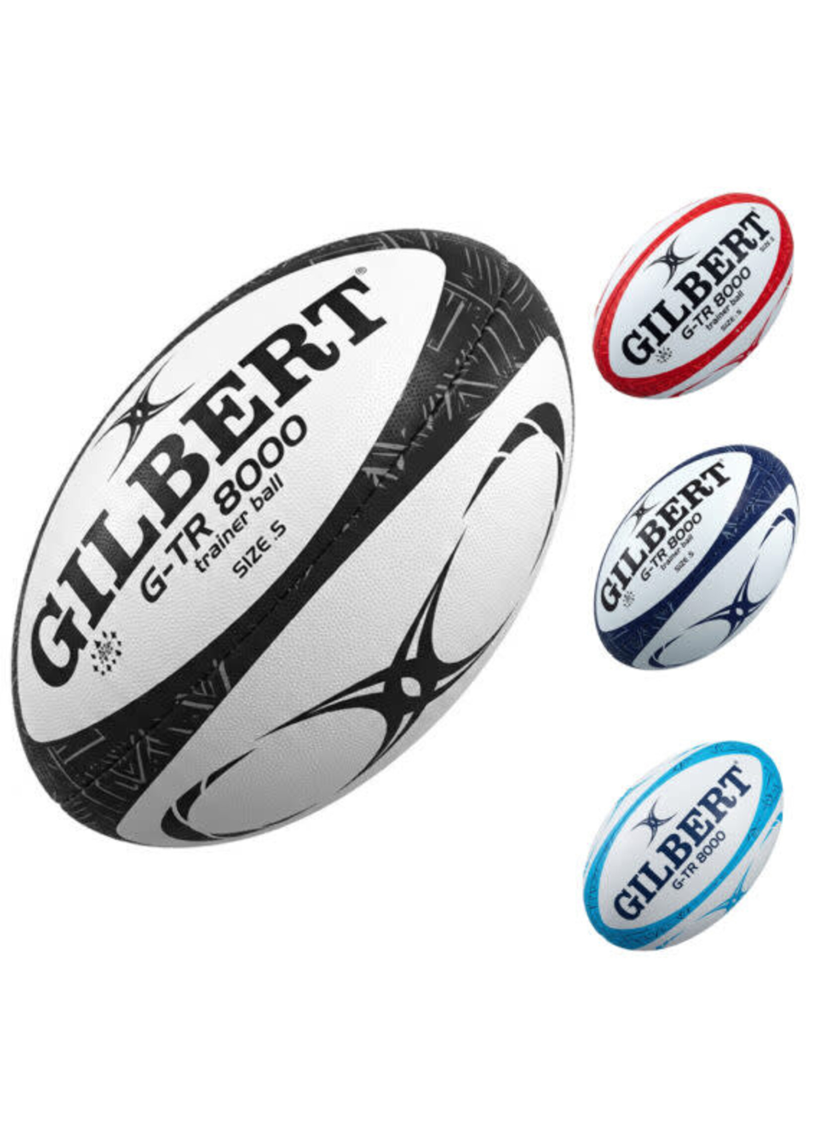 Gilbert Gilbert G-TR 8000 Rugby Ball (2026) White/ Navy Size 5