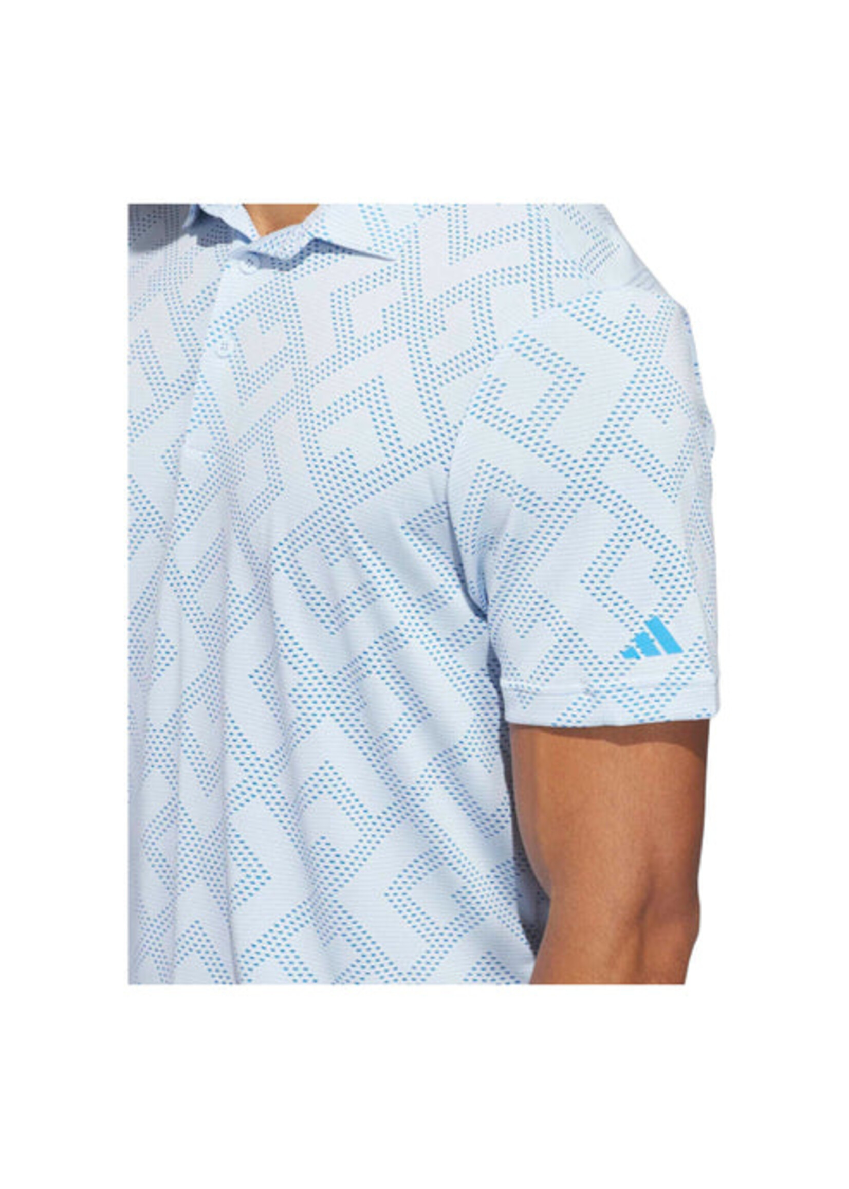 Adidas Adidas Ultimate 365 Jacquard Mens Polo Shirt (2026)Crystal Sky/ Blue