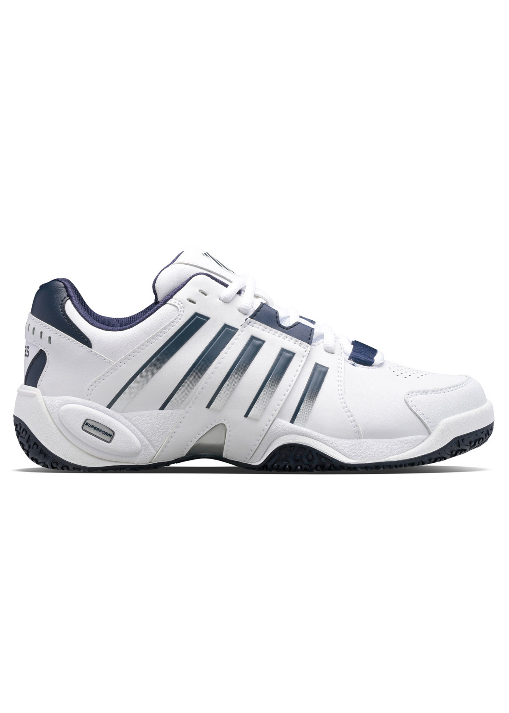 K-Swiss K-Swiss Accomplish IV Omni Mens Tennis Shoe (2024) White/Peacoat/Silver