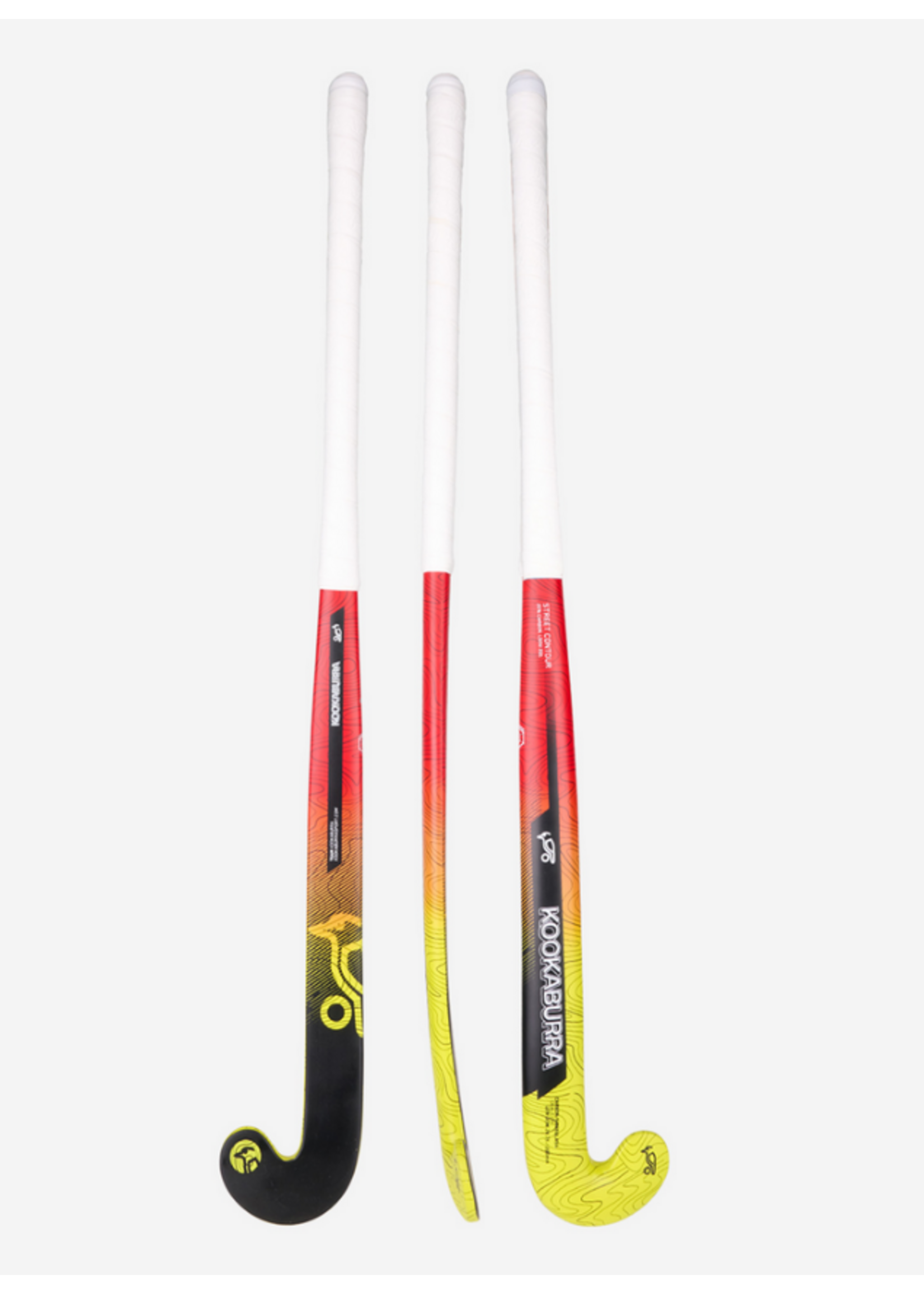 Kookaburra Kookaburra Street Contour Hockey Stick (2025) -Black/Yellow/Orange