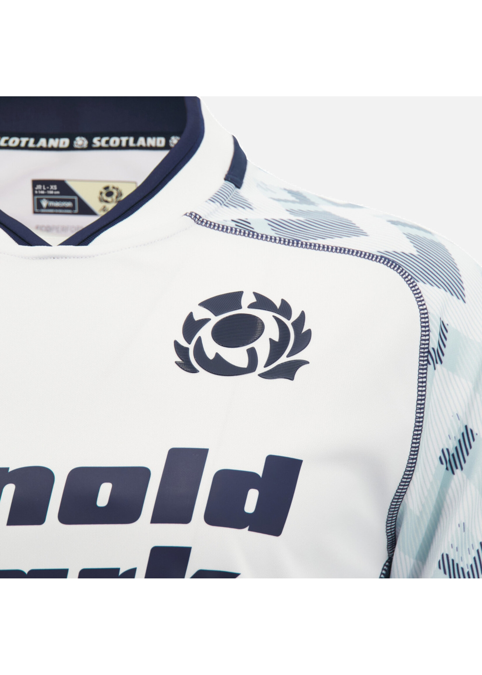 Macron Macron M26/27 SRU Junior Away Replica Shirt (2026) White Blue