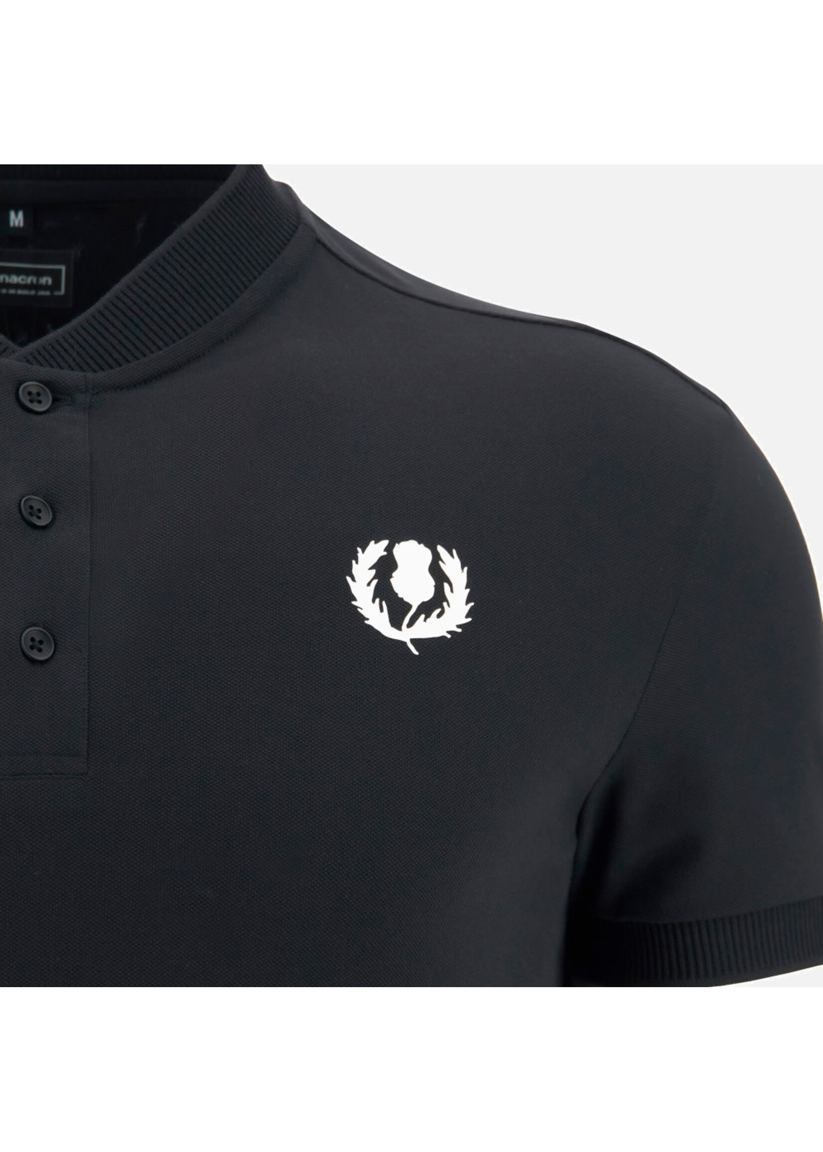 Macron Macron SRU 1925 Mens Cotton Polo (2026) Black