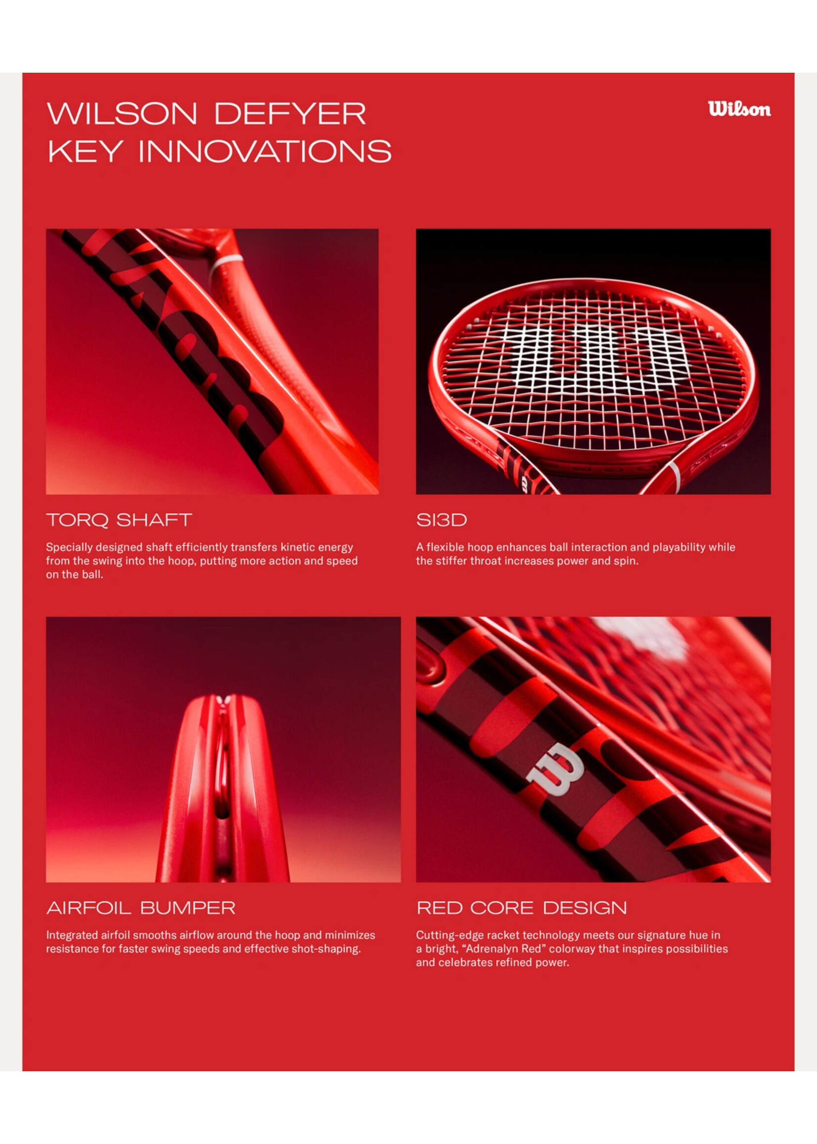 Wilson Wilson Defyer 100 V1 Tennis Racket (2026) Concept Edition