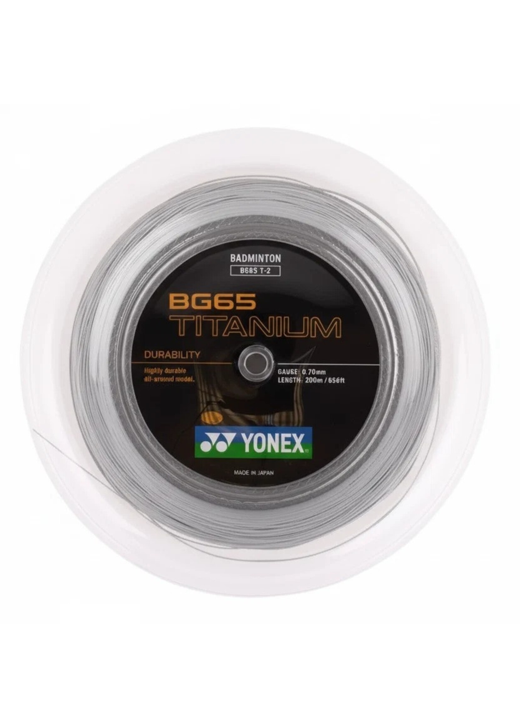 Yonex Yonex BG65Ti Badminton String - 200m Reel - white