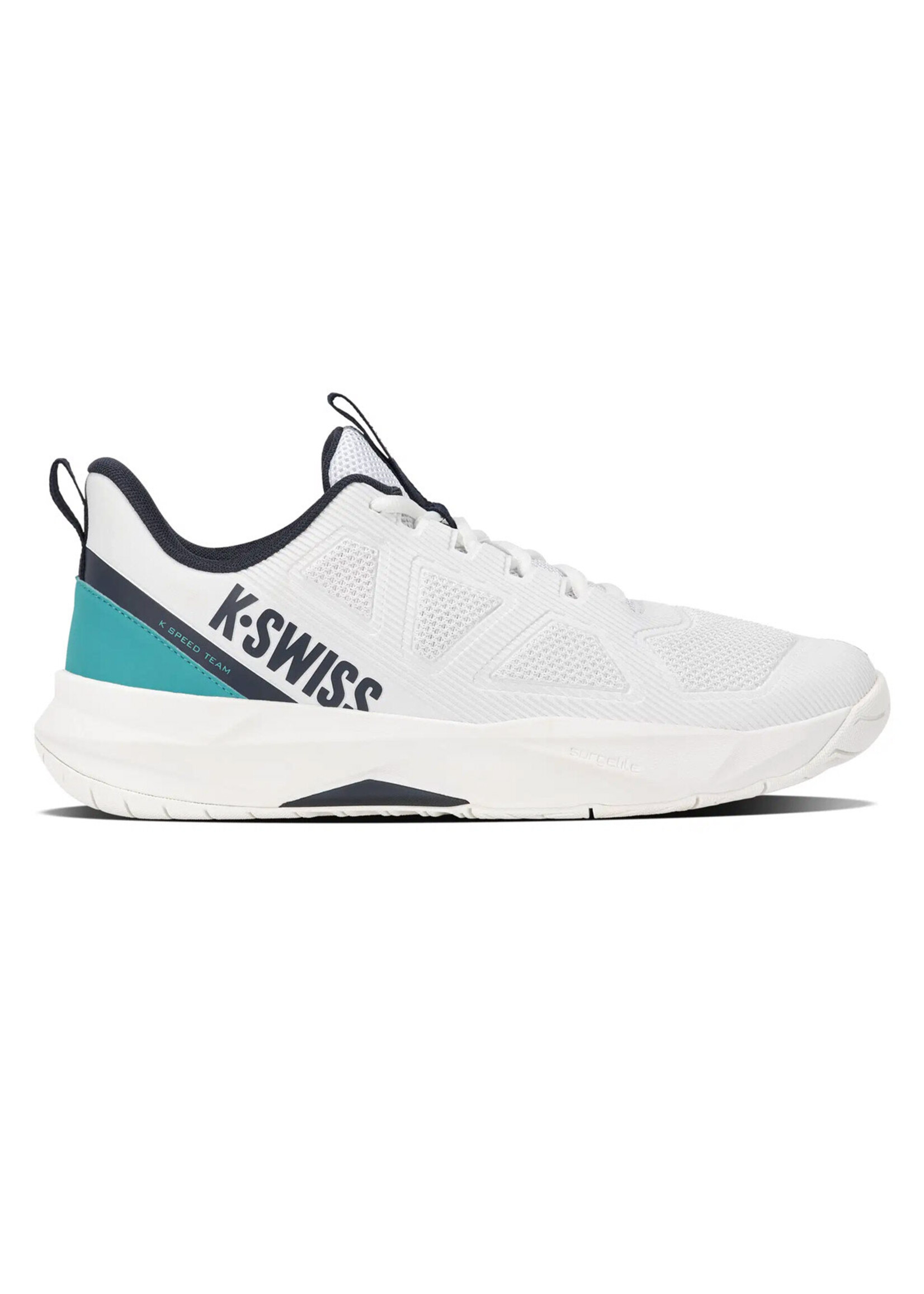 k swiss K-Swiss K-Speed Team Mens Tennis Shoe (2026) White/Turquoise