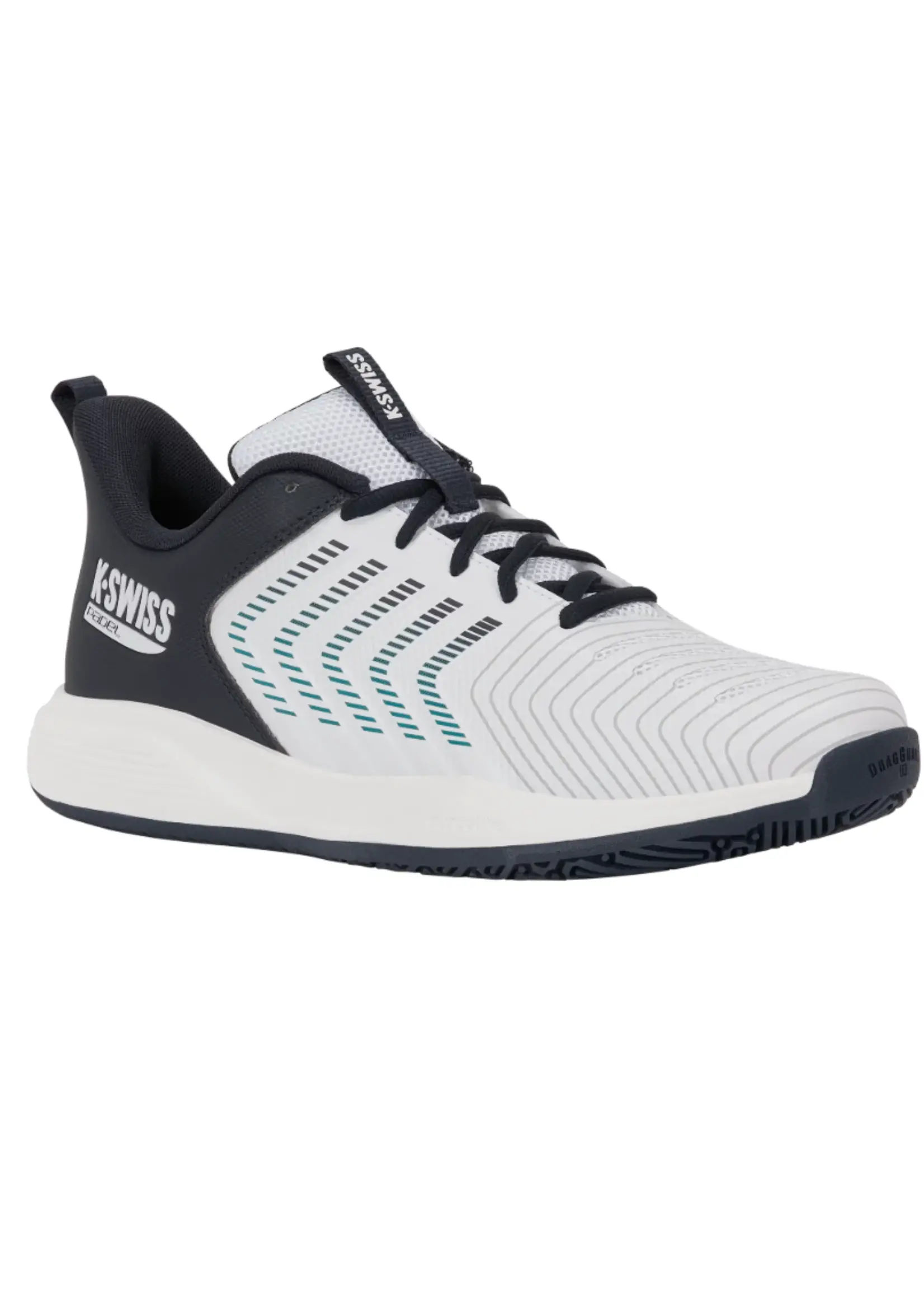 K-Swiss K-Swiss Ultrashot Light Mens Padel Shoe (2026) White/Carbon/Baltic