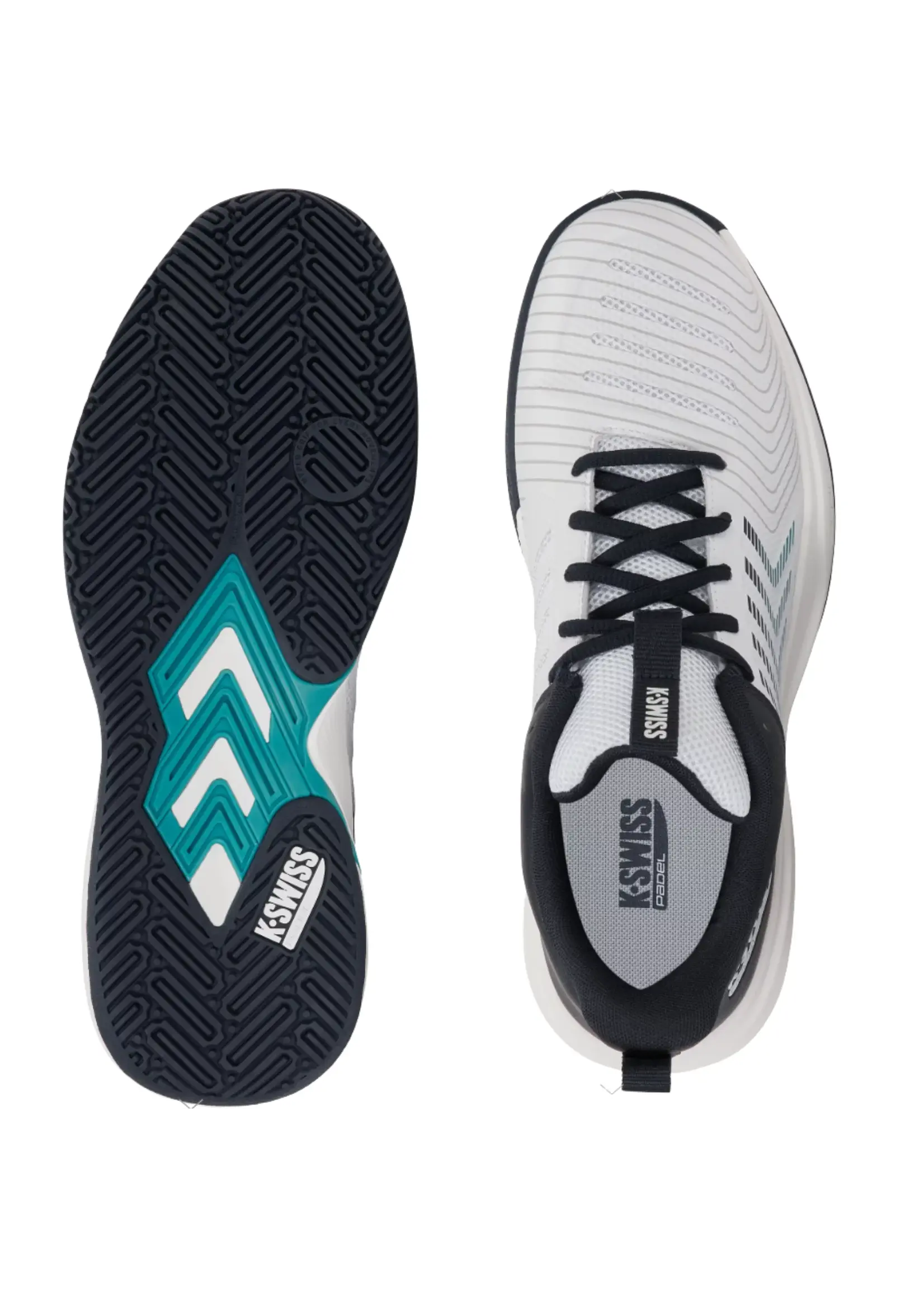 K-Swiss K-Swiss Ultrashot Light Mens Padel Shoe (2026) White/Carbon/Baltic