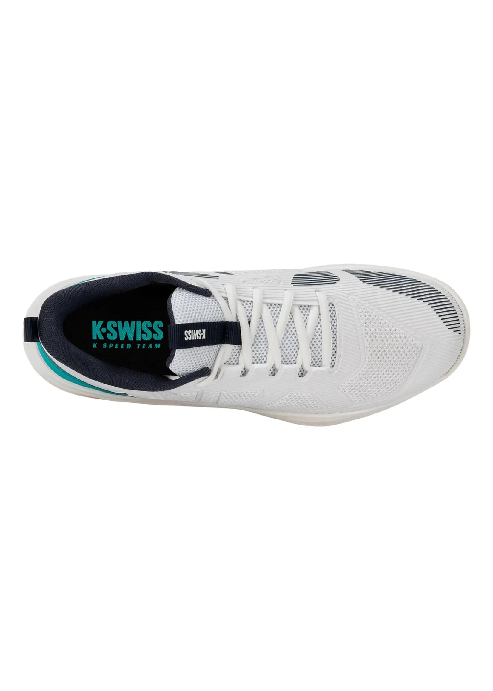 k swiss K-Swiss K-Speed Team Mens Tennis Shoe (2026) White/Turquoise