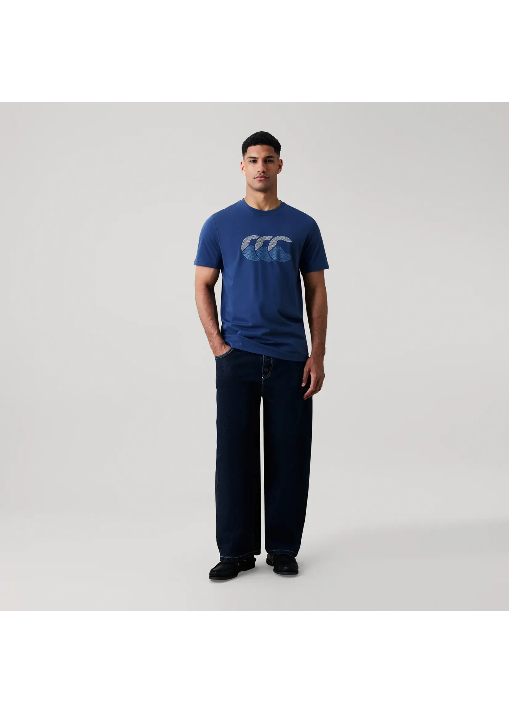 Canterbury Canterbury Fundamental Mens T-Shirt (2026) Blue/ Grey