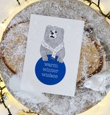 Wenskaart - Kerst - "Warm winter wishes"