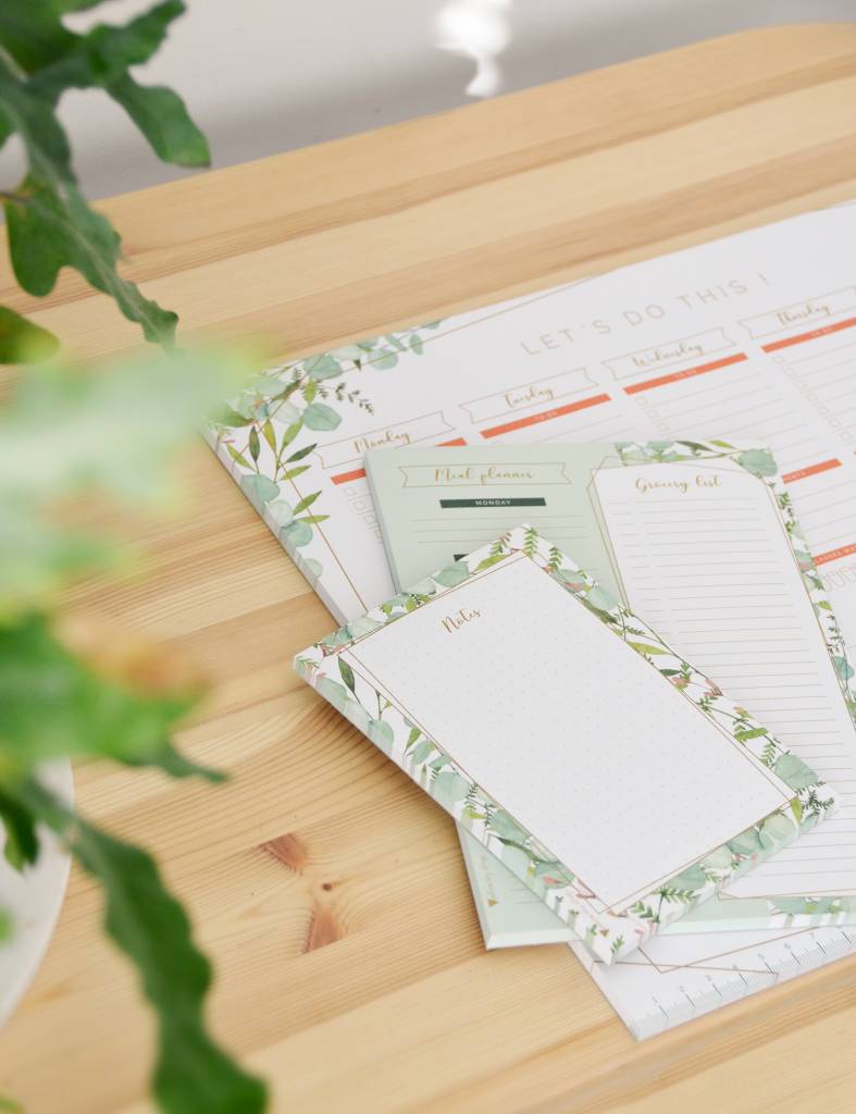 Botanical stationery "planning set"