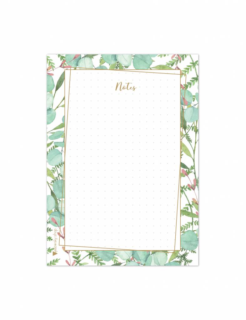 Botanical stationery "planning set"