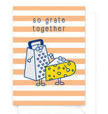 Wenskaart Food "So grate together" - cheesy card