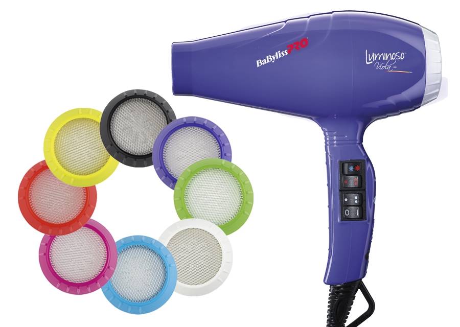 BaByliss Pro Luminoso Ionic Viola Haardroger BAB6350IPE