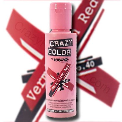 Crazy Color Rojo Bermellón 100ml