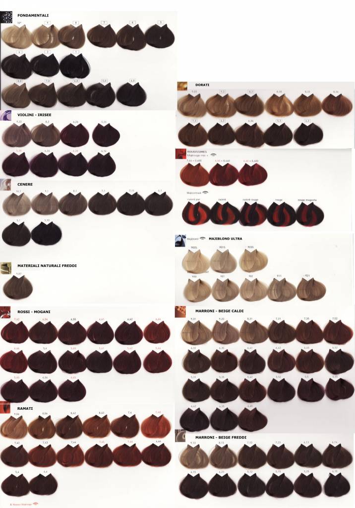 L'Oréal Professionnel Hi.Richesse Color Chart.  Hair color chart,  Professional hair color chart, Colored hair tips