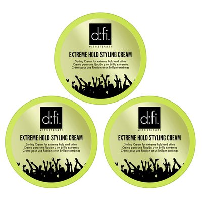 D:FI Extreme Hold Styling Cream, 3 x 75 ml VALUE PACKAGE!