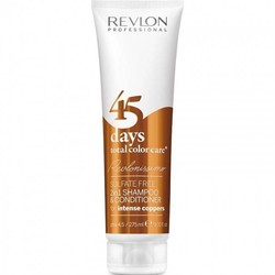 Revlon 45 Días 2 en 1 Shampoo & Conditioner Cobres intensos