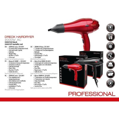 Dreox Professional Asciugacapelli